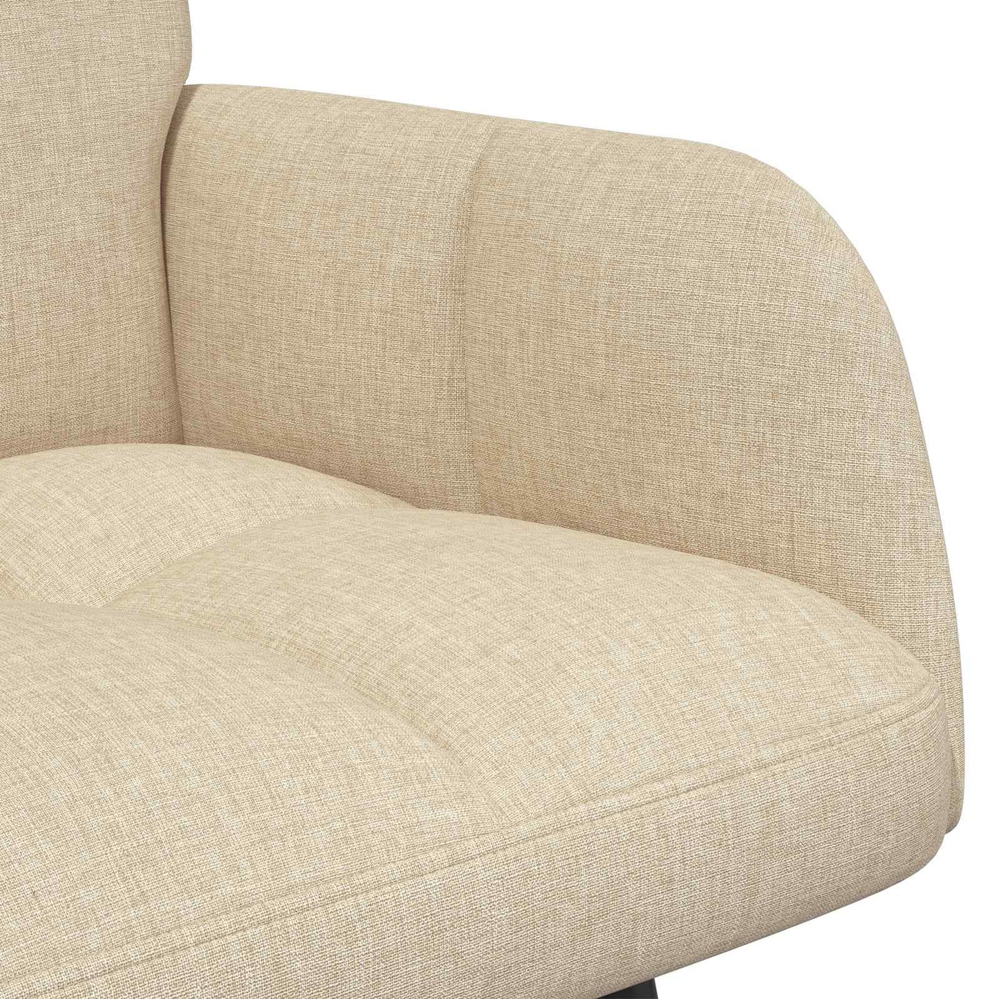 Zweisitzer Sofa Creme 115 x 61 x 87 cm Stoff