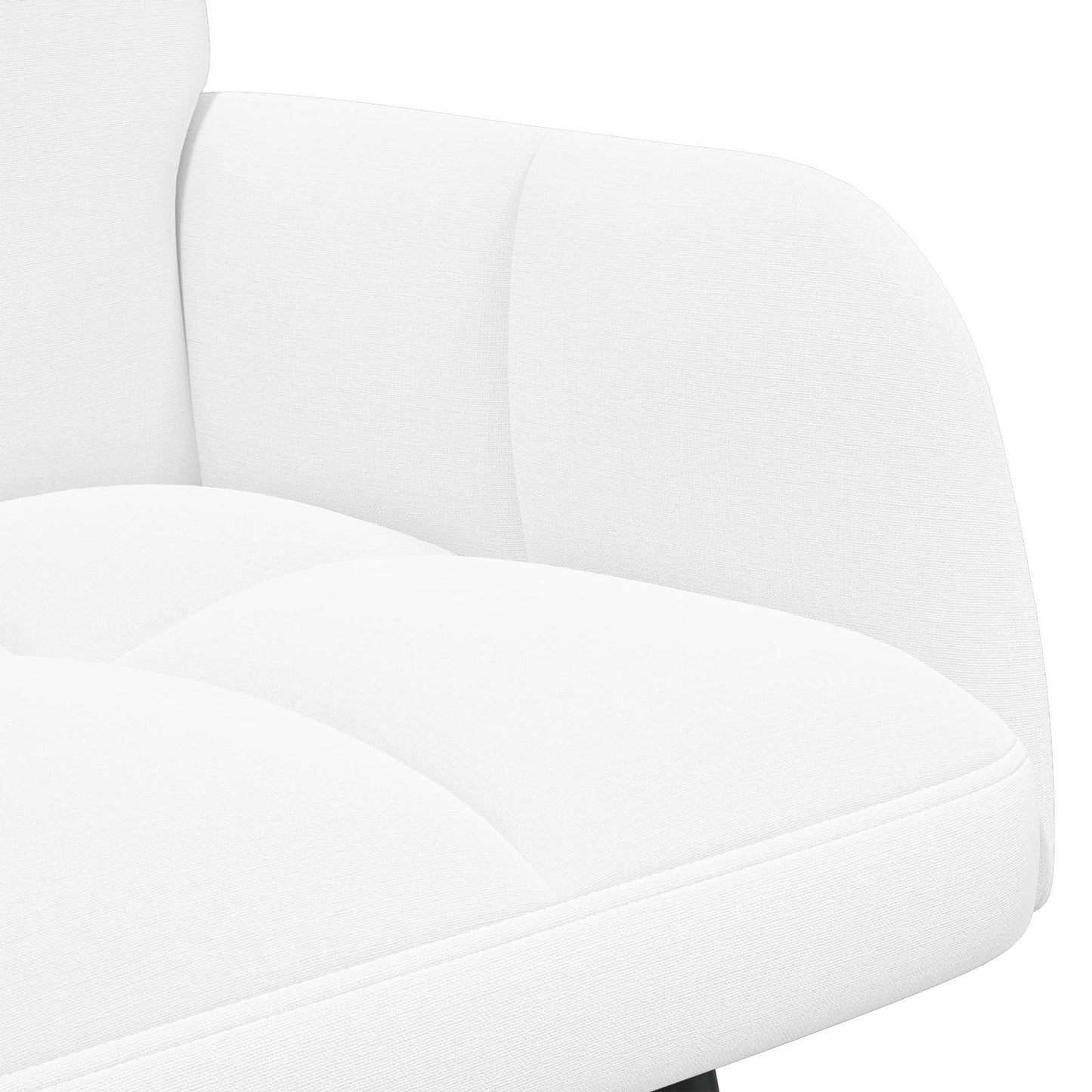 Zweisitzer Sofa Weiß 115 x 61 x 87 cm Stoff