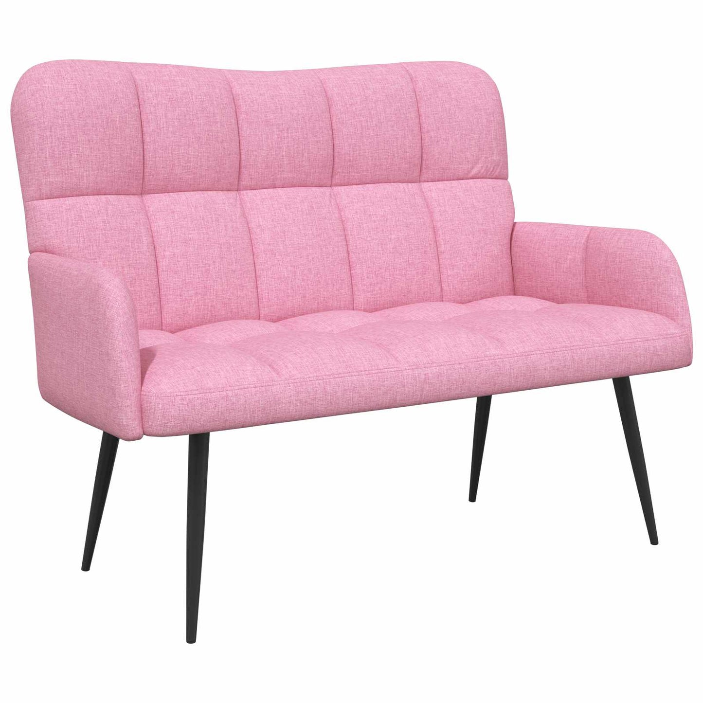 Zweisitzer Sofa Rosa 115 x 61 x 87 cm Stoff
