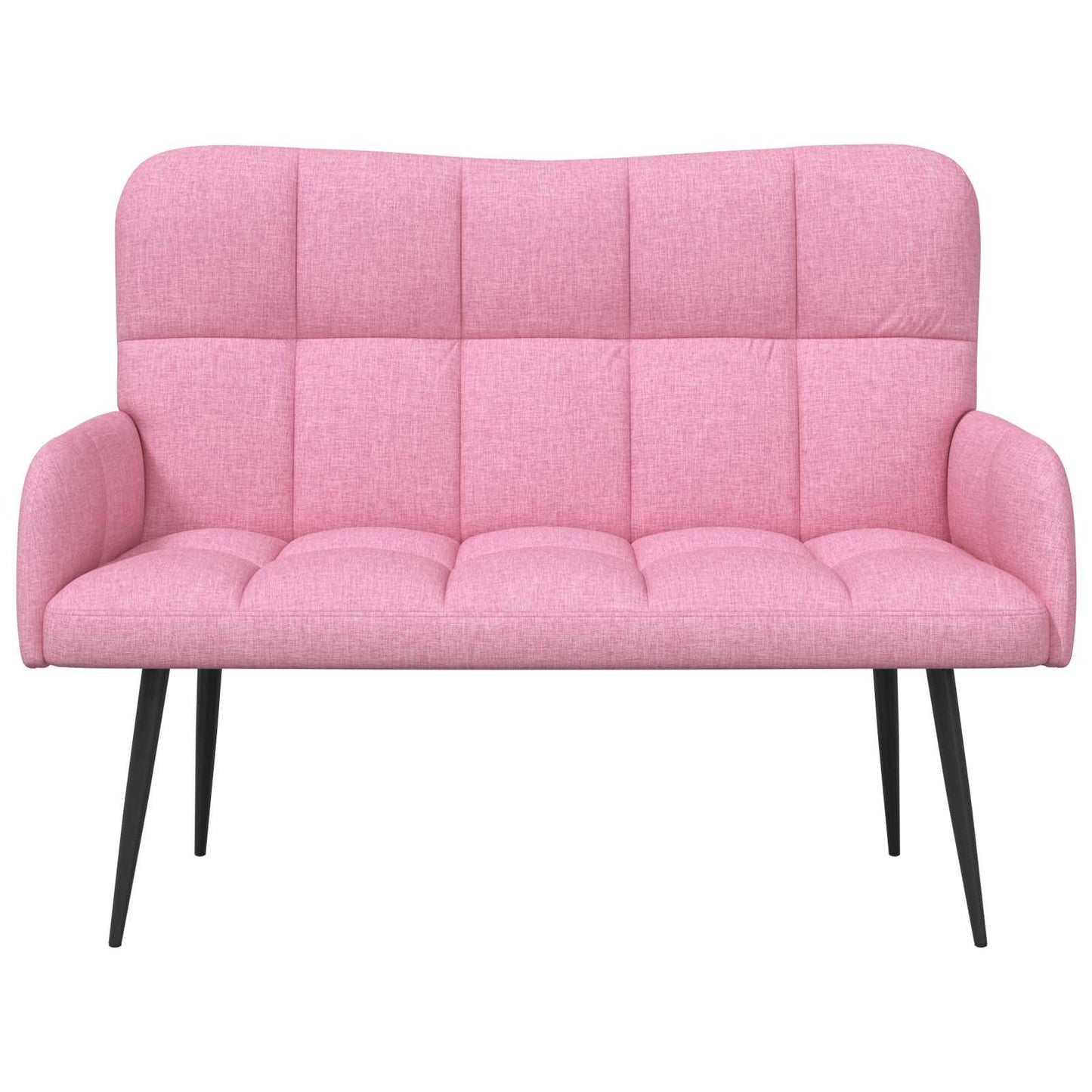 Zweisitzer Sofa Rosa 115 x 61 x 87 cm Stoff