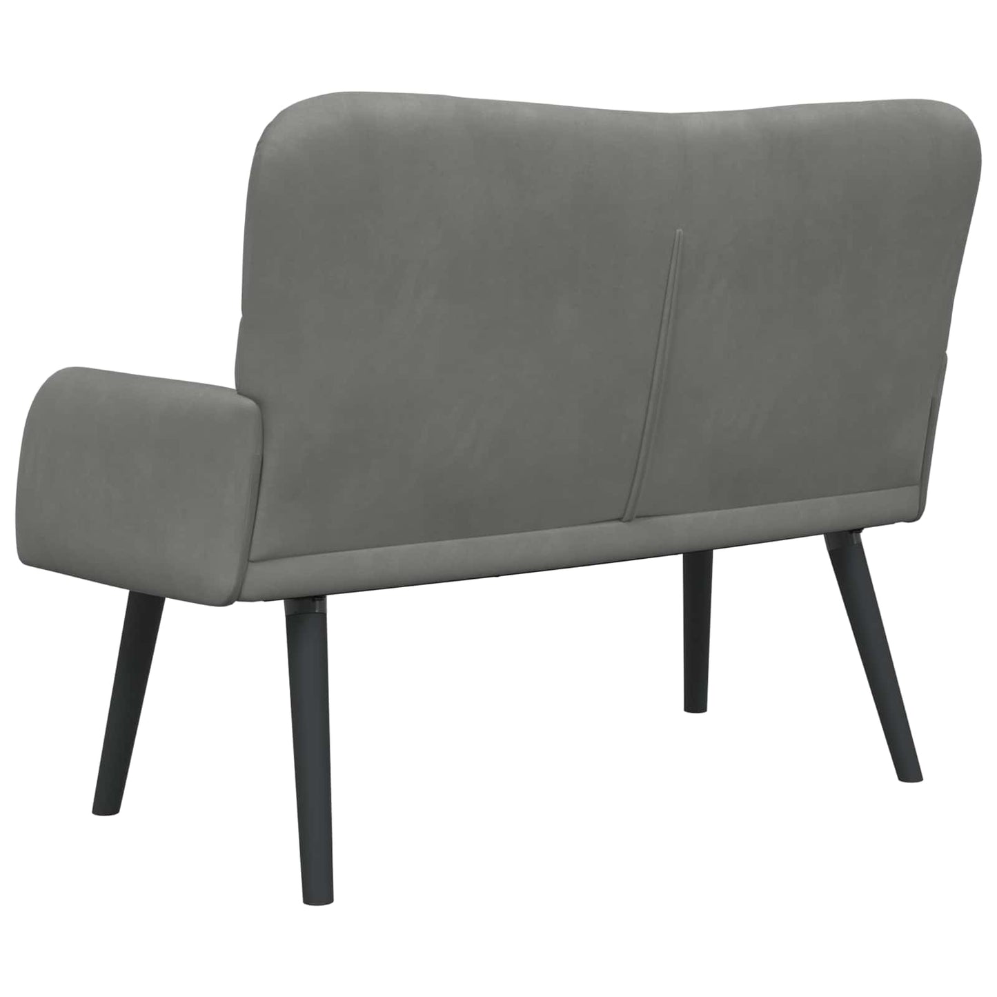 Zweisitzer Sofa Dunkelgrau 115 x 61 x 87 cm Samt