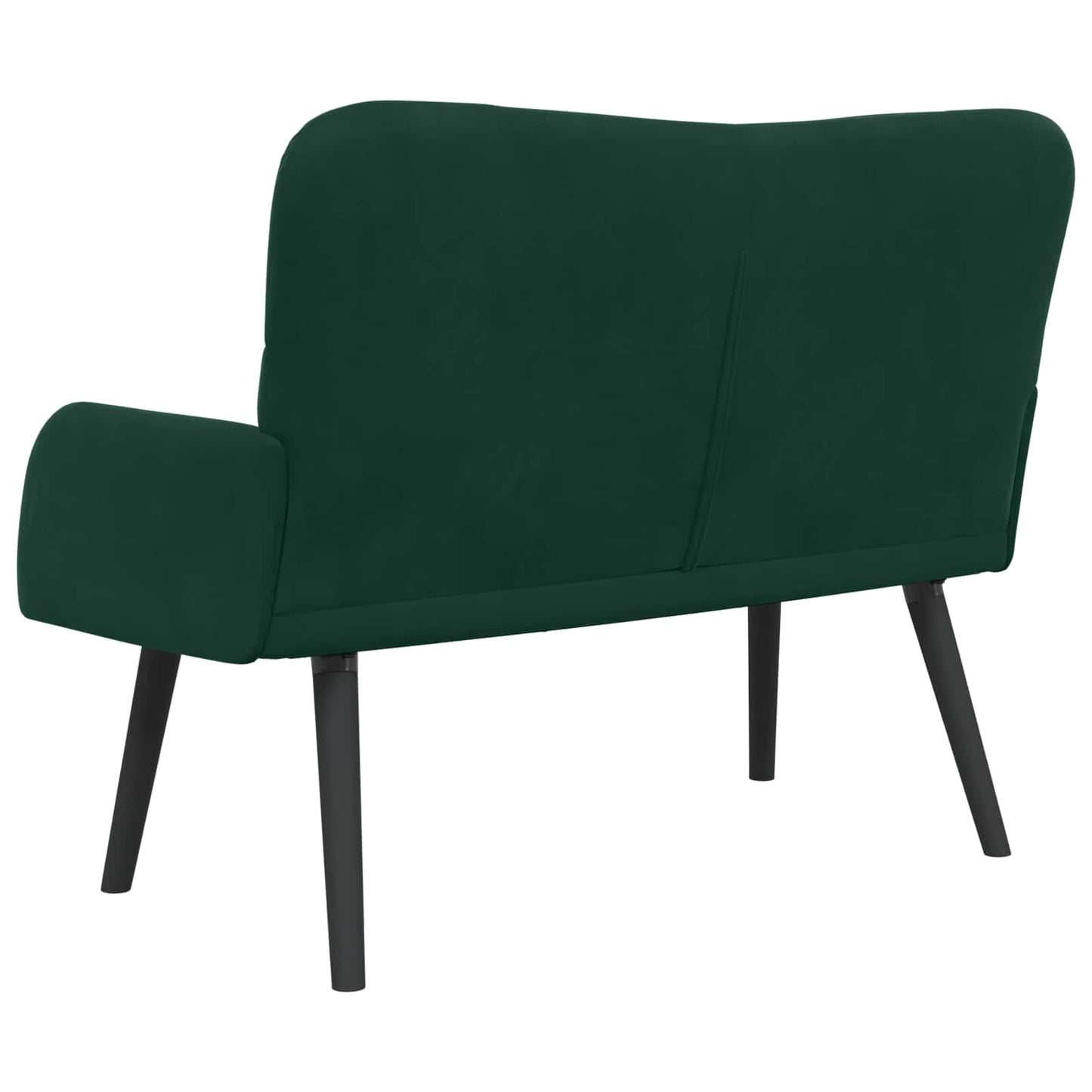 Zweisitzer Sofa Dunkelgrün 115 x 61 x 87 cm Samt