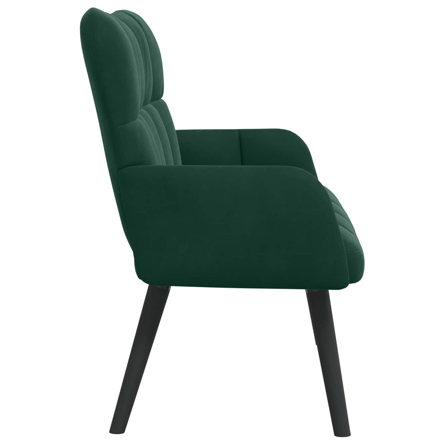 Zweisitzer Sofa Dunkelgrün 115 x 61 x 87 cm Samt