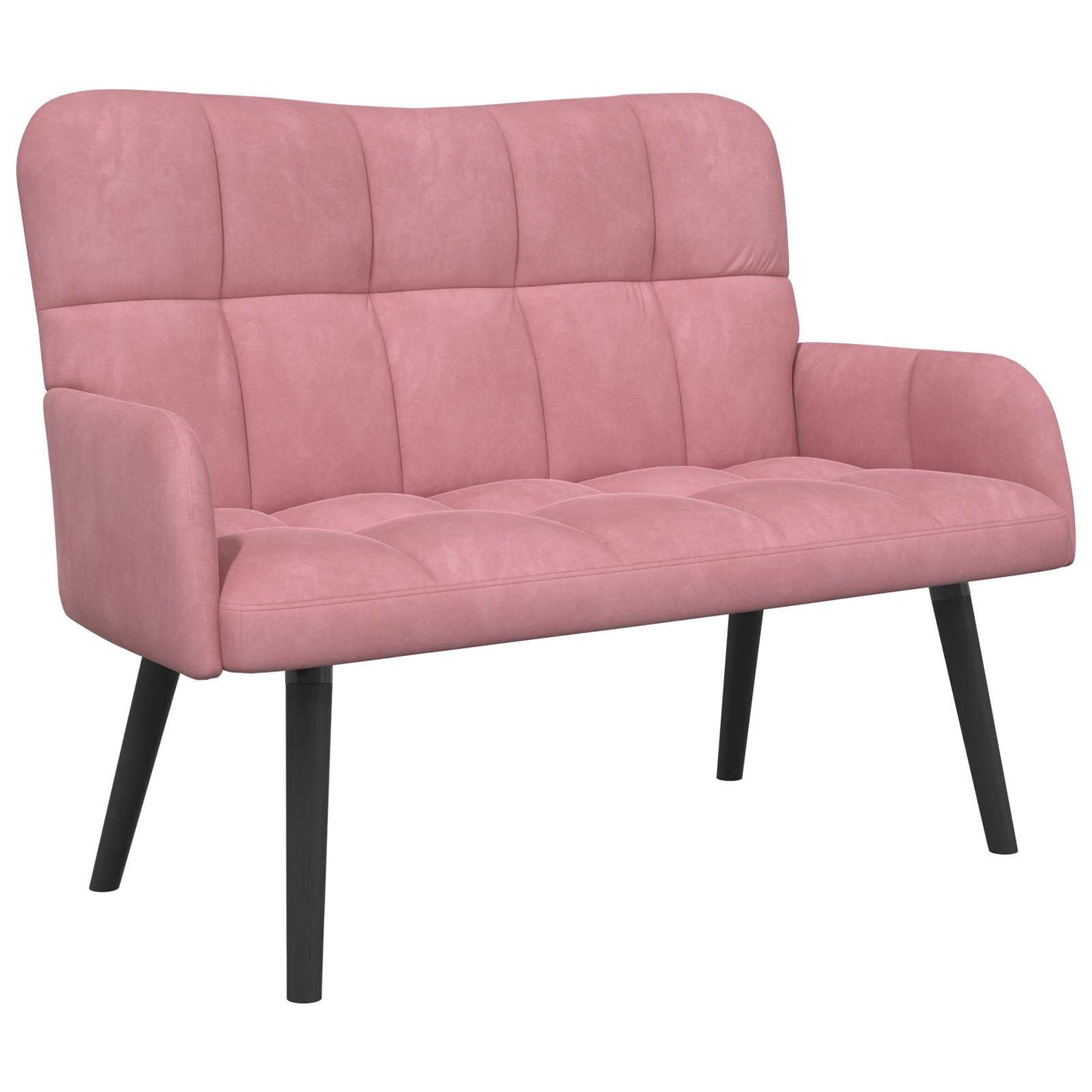 Zweisitzer Sofa Rosa 115 x 61 x 87 cm Samt