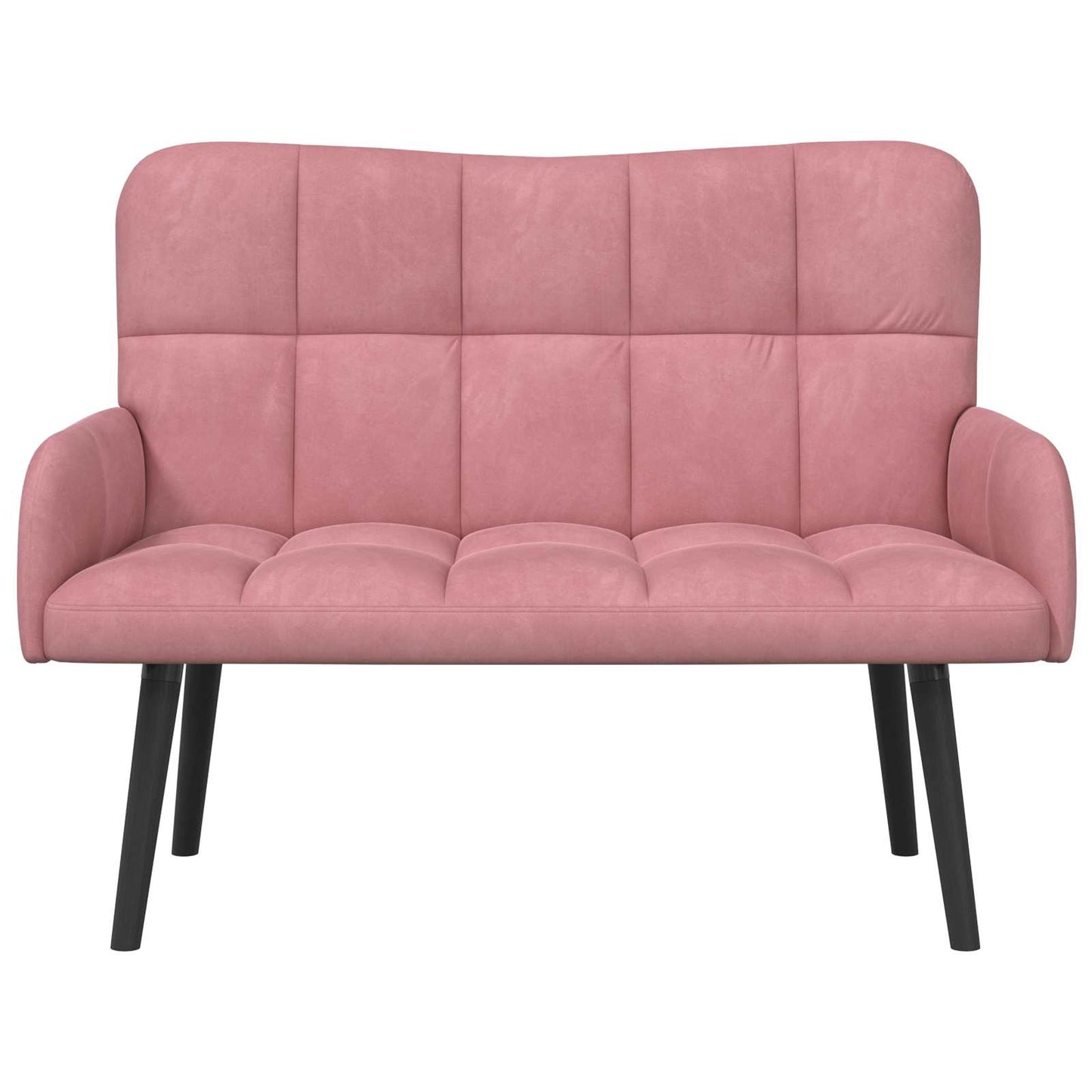 Zweisitzer Sofa Rosa 115 x 61 x 87 cm Samt