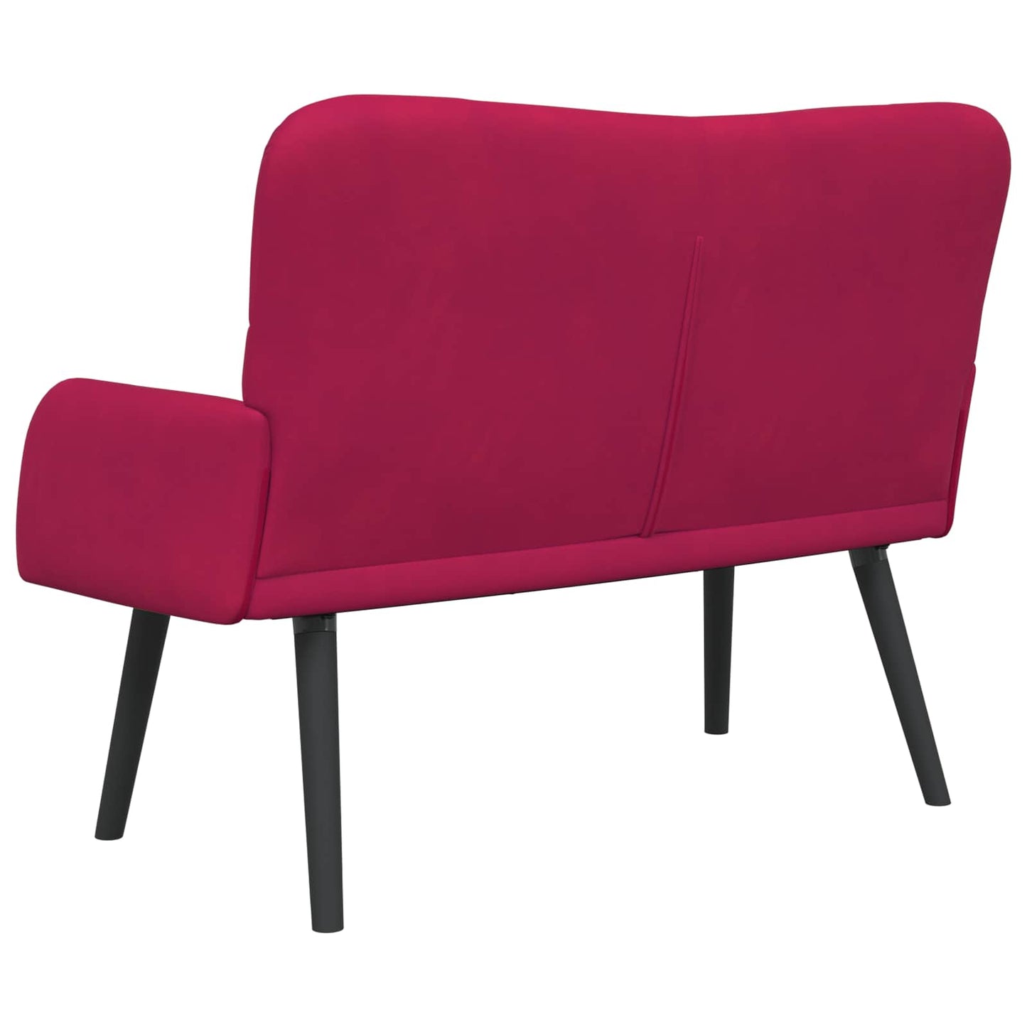 Zweisitzer Sofa Weinrot 115 x 61 x 87 cm Samt