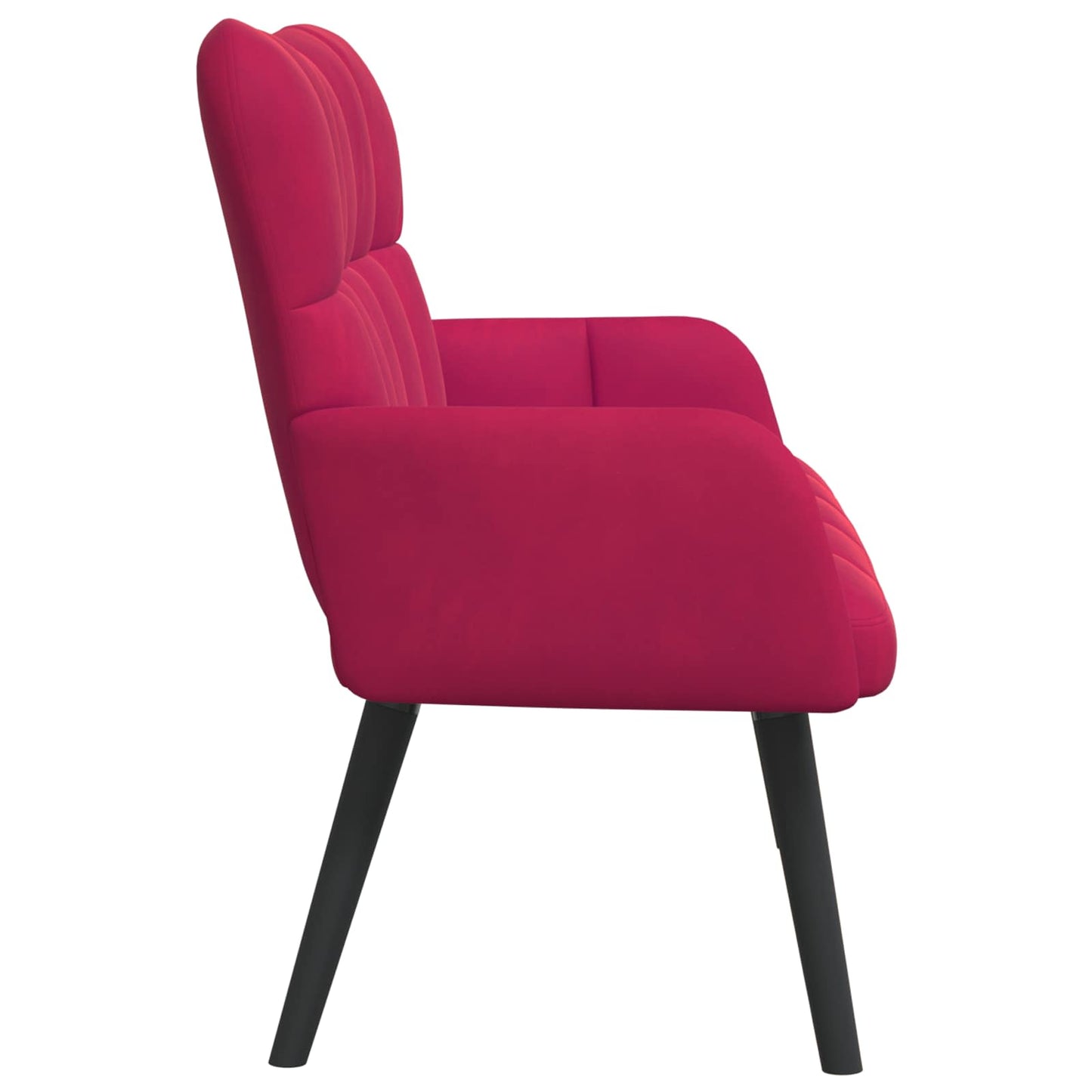 Zweisitzer Sofa Weinrot 115 x 61 x 87 cm Samt