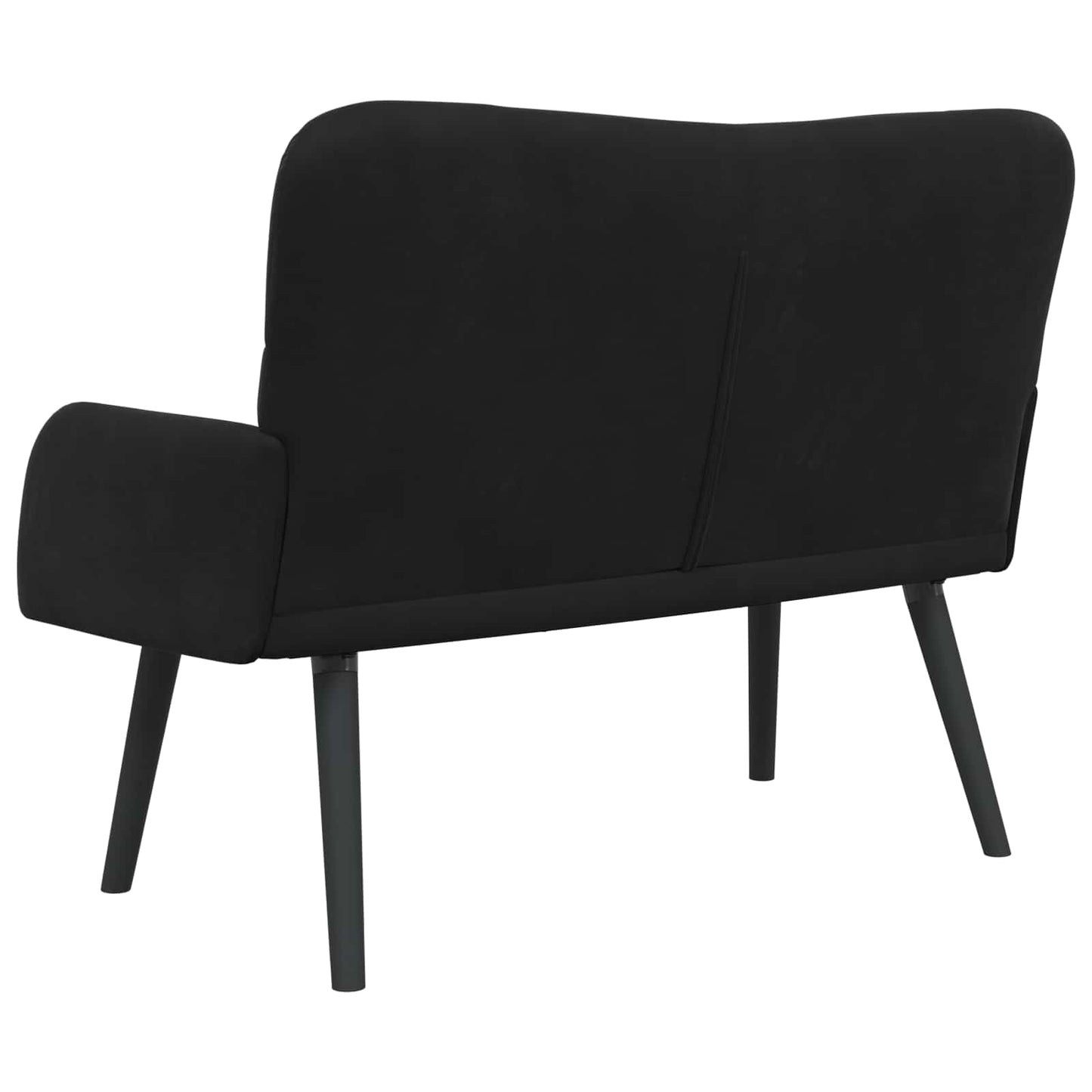 Zweisitzer Sofa Schwarz 115 x 61 x 87 cm Samt