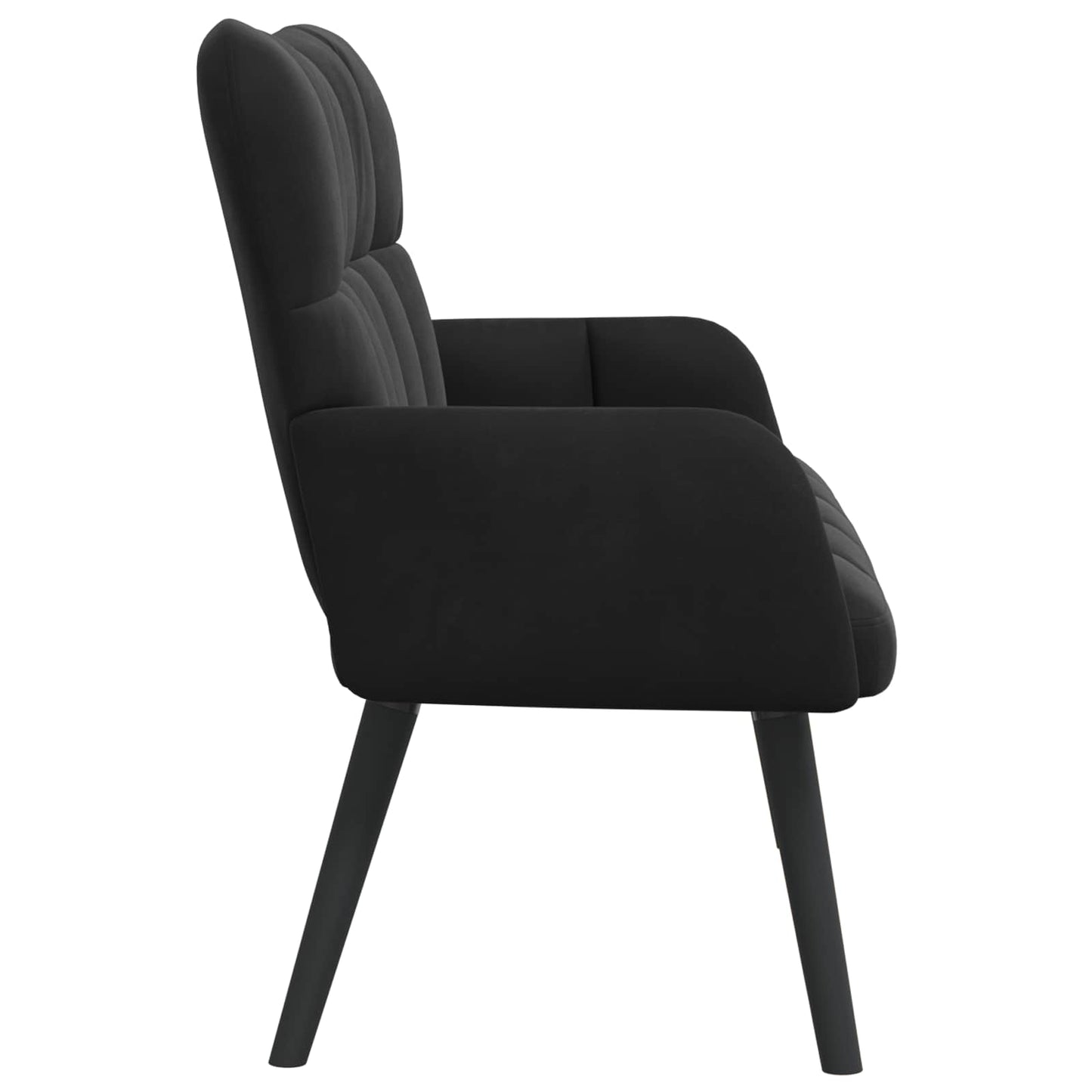 Zweisitzer Sofa Schwarz 115 x 61 x 87 cm Samt