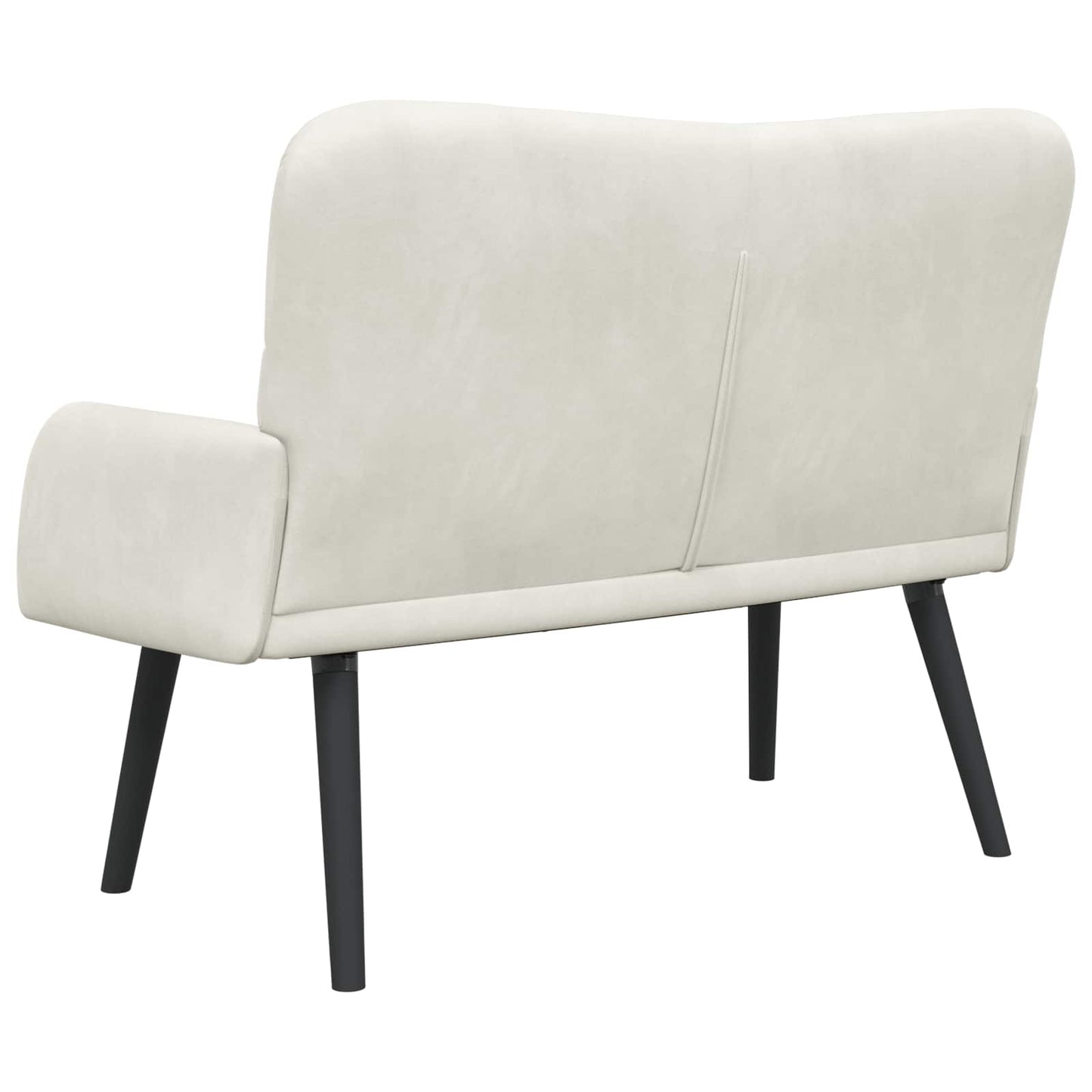 Zweisitzer Sofa Creme 115 x 61 x 87 cm Samt