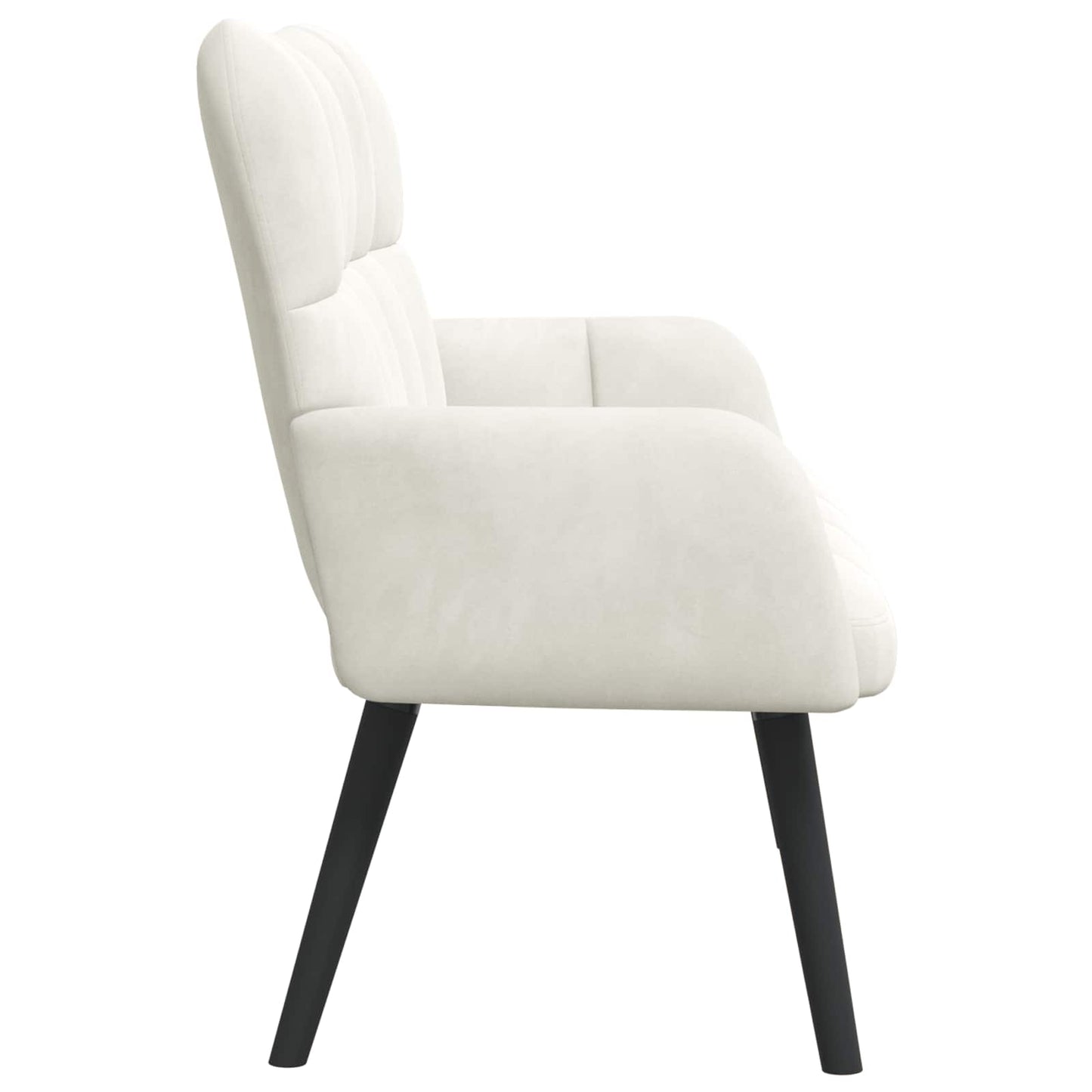 Zweisitzer Sofa Creme 115 x 61 x 87 cm Samt