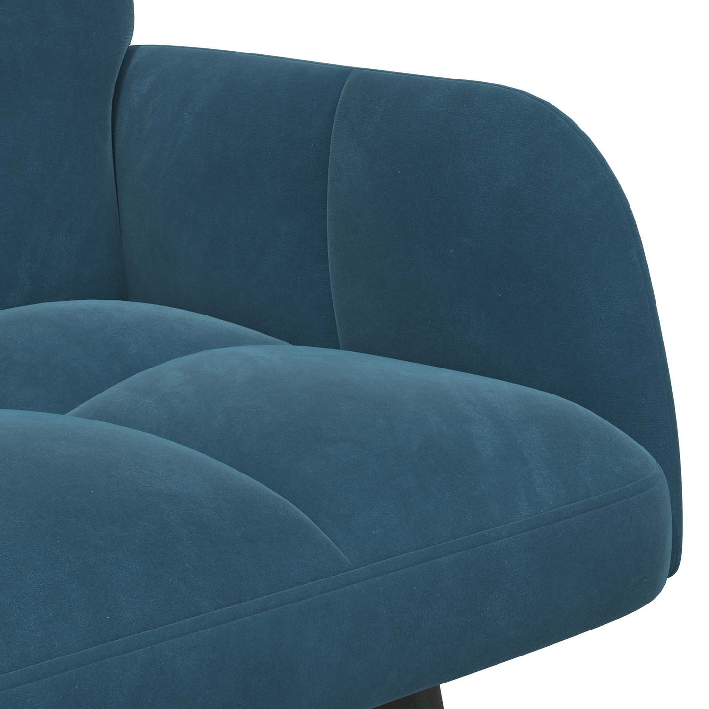 Zweisitzer Sofa Blau 115 x 61 x 87 cm Samt