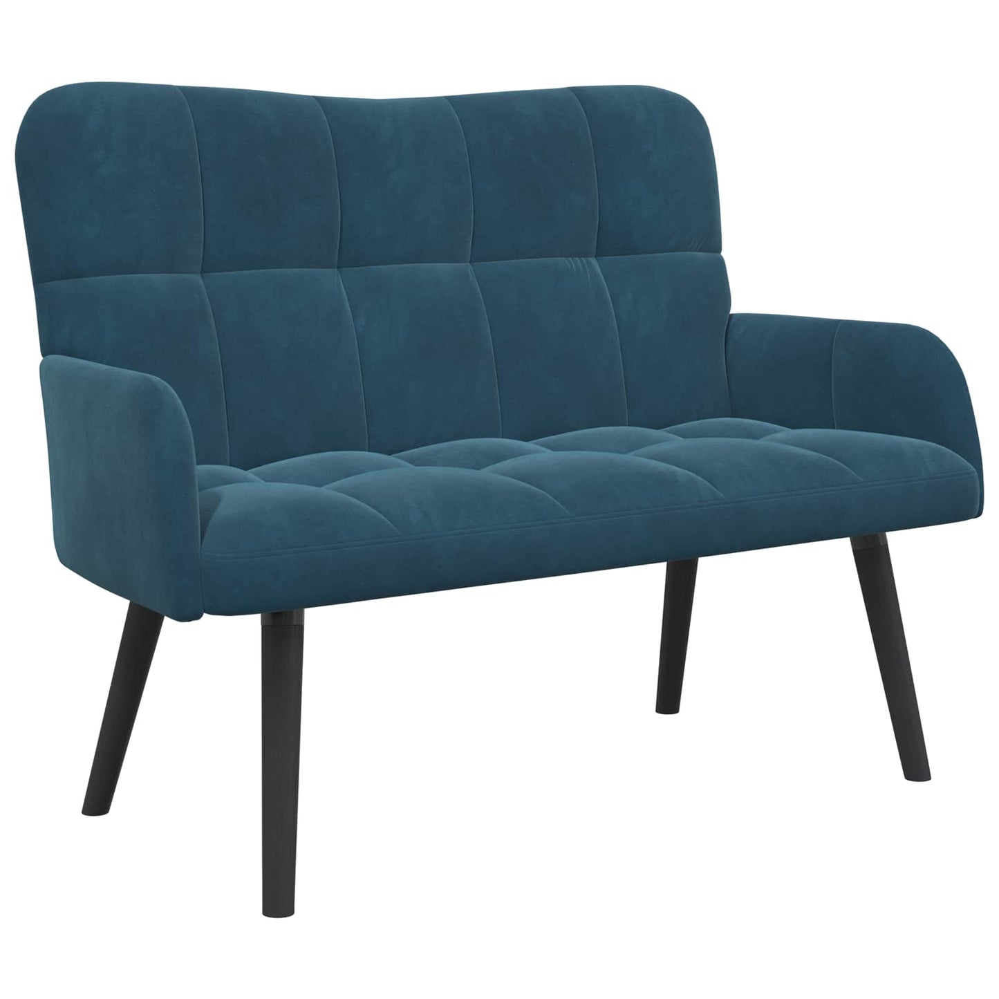 Zweisitzer Sofa Blau 115 x 61 x 87 cm Samt
