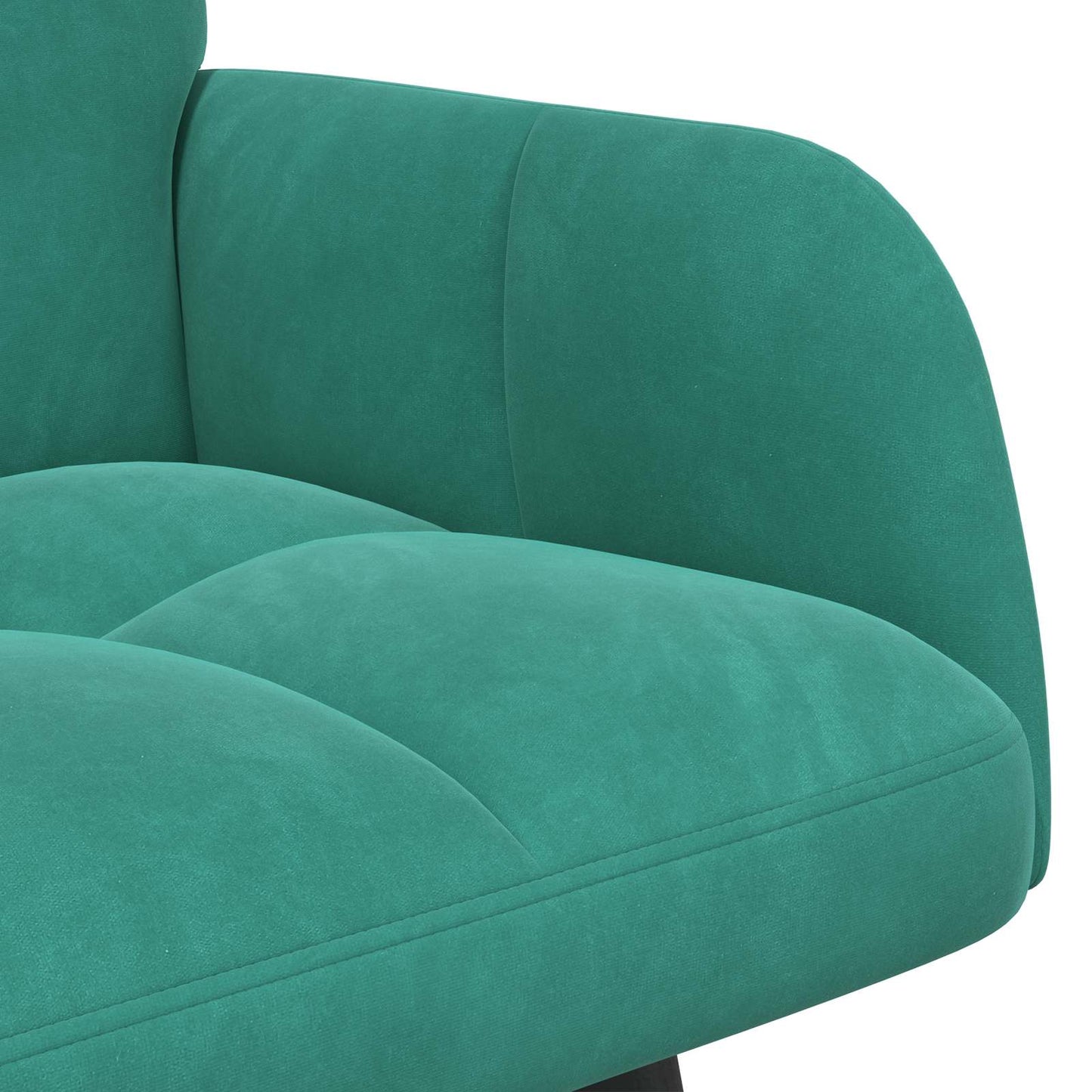 Zweisitzer Sofa Türkis 115 x 61 x 87 cm Samt