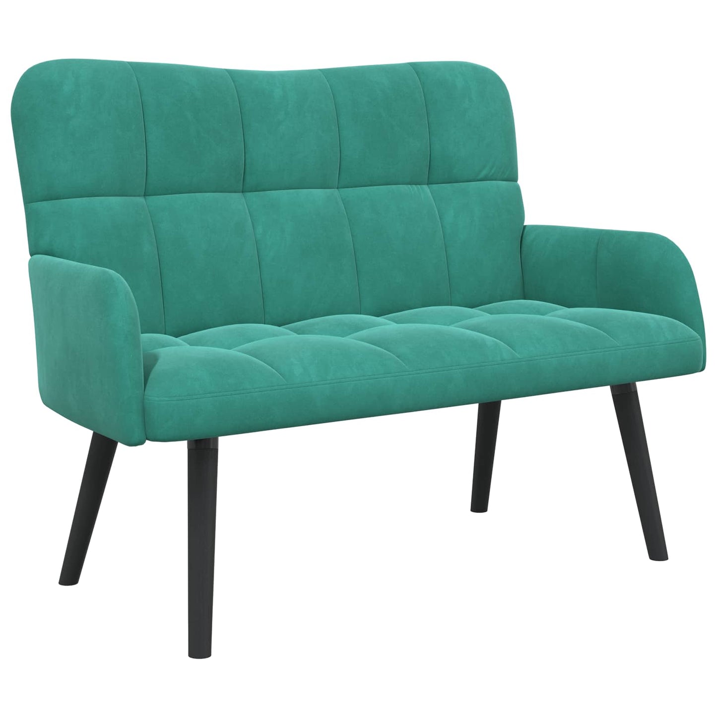 Zweisitzer Sofa Türkis 115 x 61 x 87 cm Samt