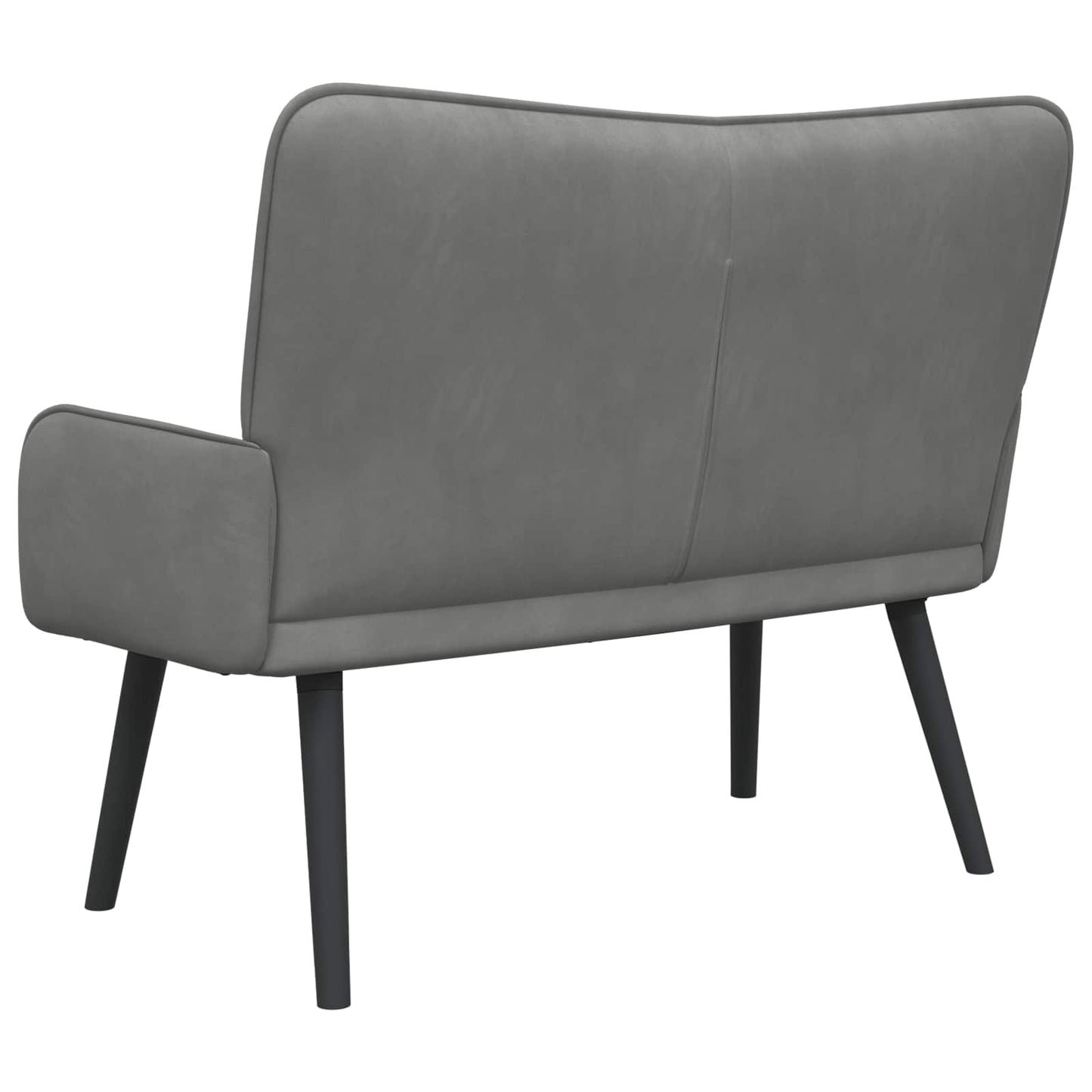 Zweisitzer Sofa Dunkelgrau 115 x 61 x 87 cm Samt
