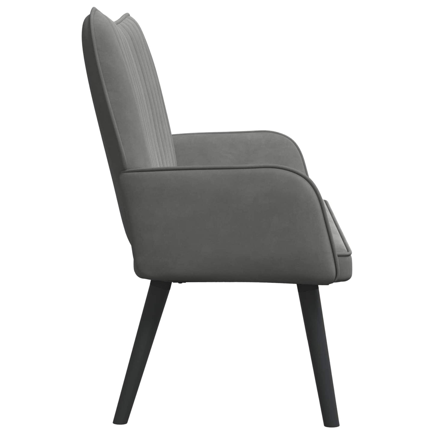 Zweisitzer Sofa Dunkelgrau 115 x 61 x 87 cm Samt