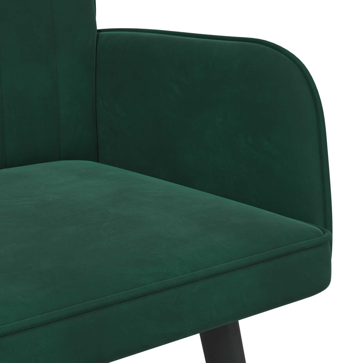 Zweisitzer Sofa Dunkelgrün 115 x 61 x 87 cm Samt