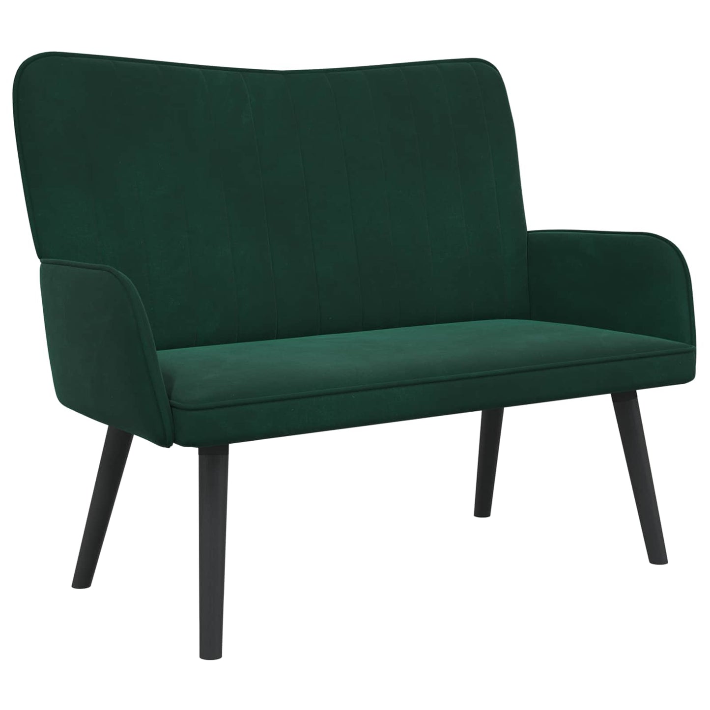 Zweisitzer Sofa Dunkelgrün 115 x 61 x 87 cm Samt