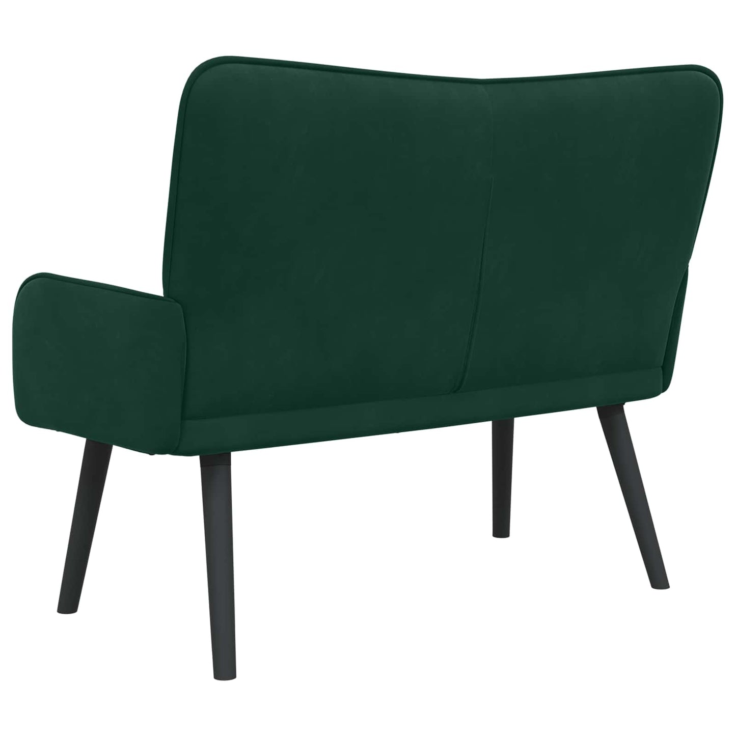 Zweisitzer Sofa Dunkelgrün 115 x 61 x 87 cm Samt