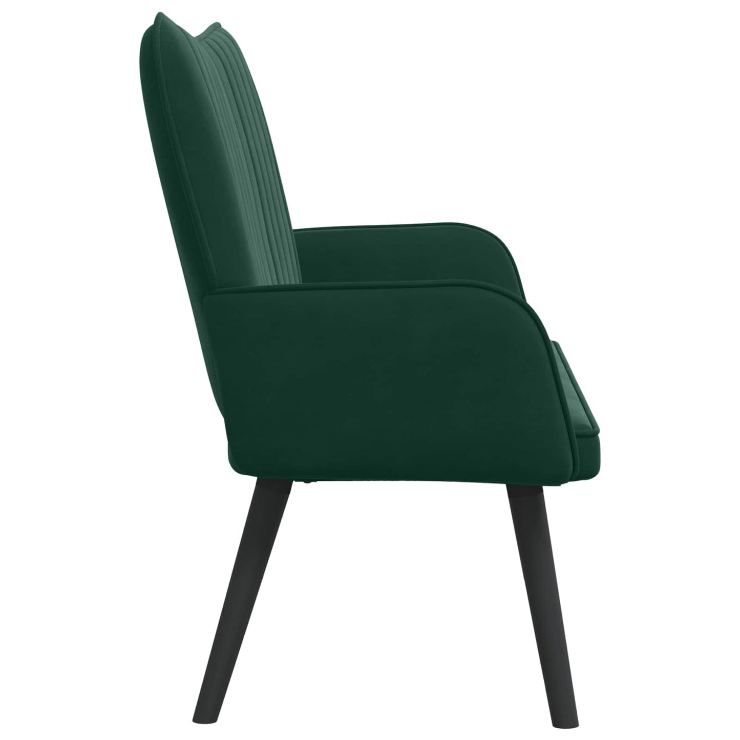Zweisitzer Sofa Dunkelgrün 115 x 61 x 87 cm Samt