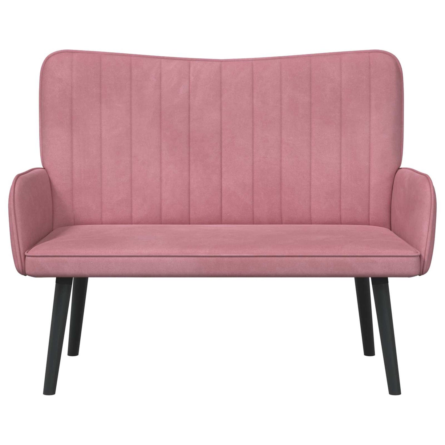 Zweisitzer Sofa Rosa 115 x 61 x 87 cm Samt