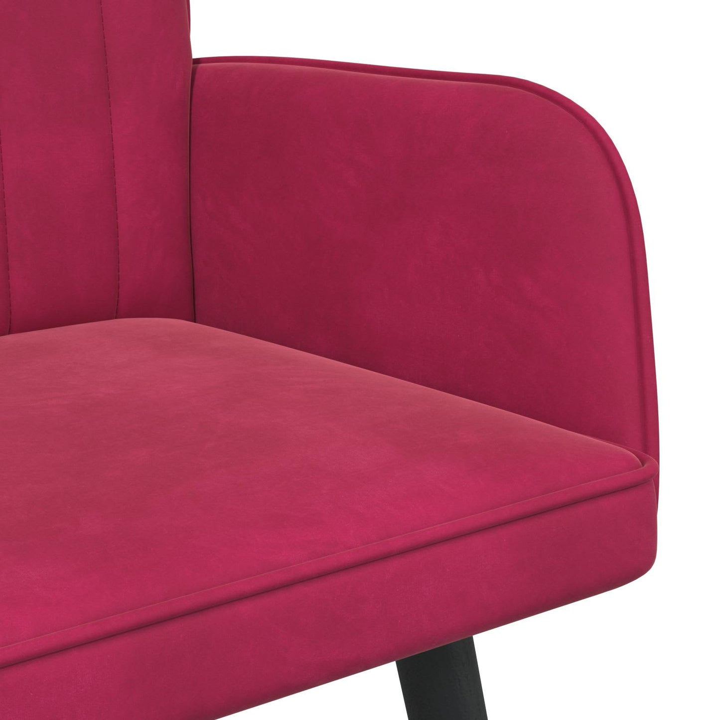 Zweisitzer Sofa Weinrot 115 x 61 x 87 cm Samt