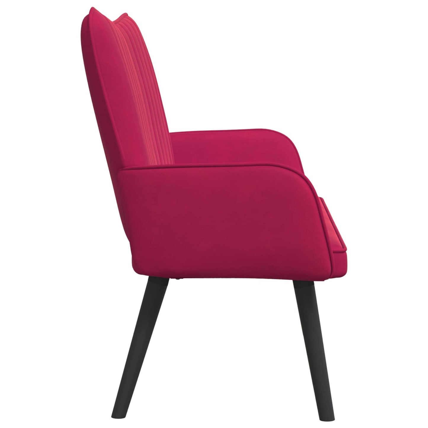 Zweisitzer Sofa Weinrot 115 x 61 x 87 cm Samt