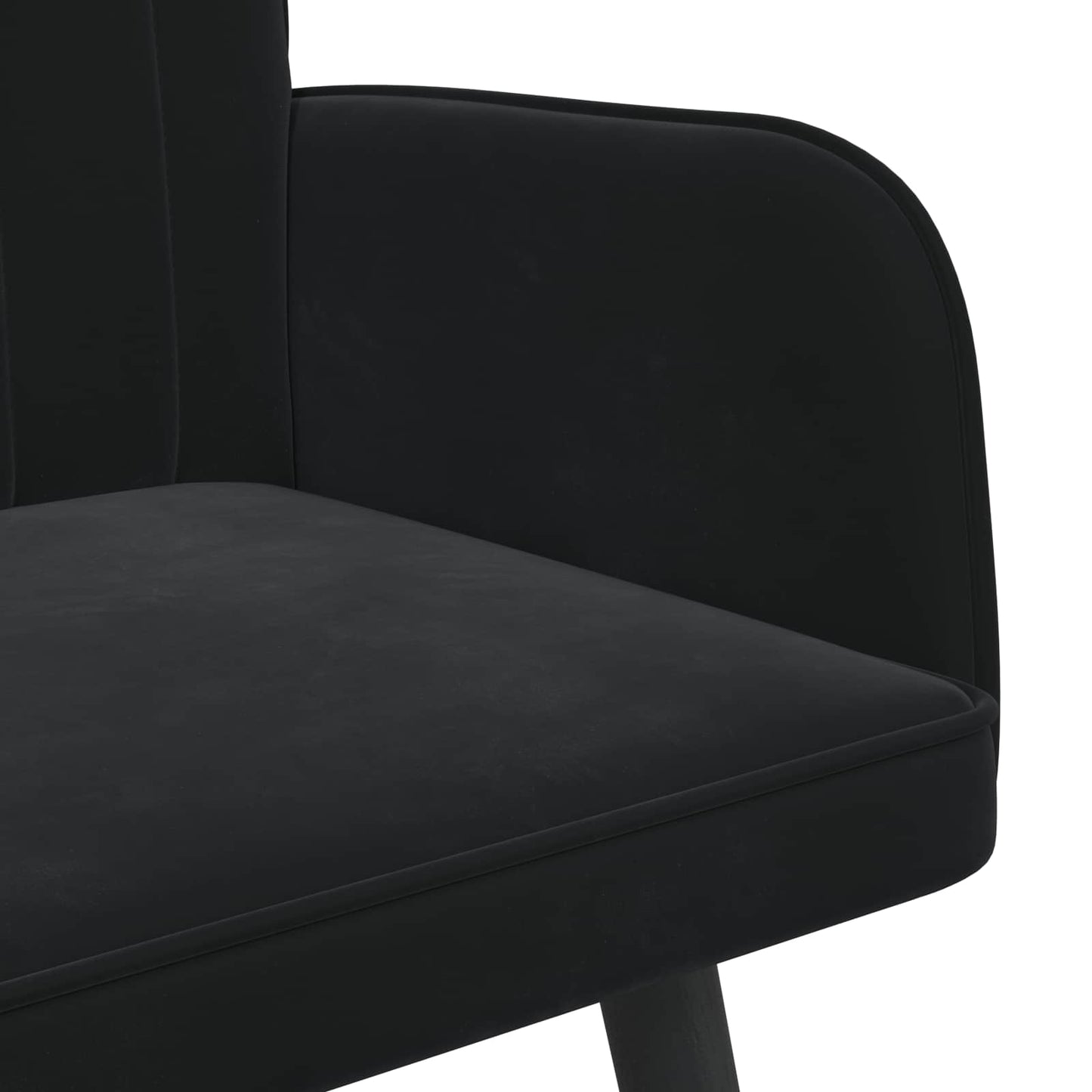 Zweisitzer Sofa Schwarz 115 x 61 x 87 cm Samt