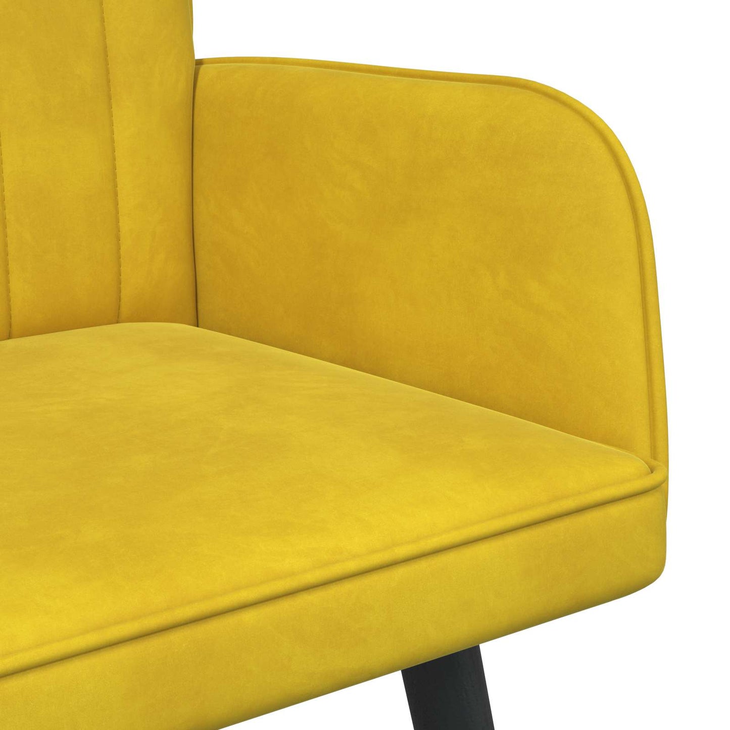 Zweisitzer Sofa Gelb 115 x 61 x 87 cm Samt
