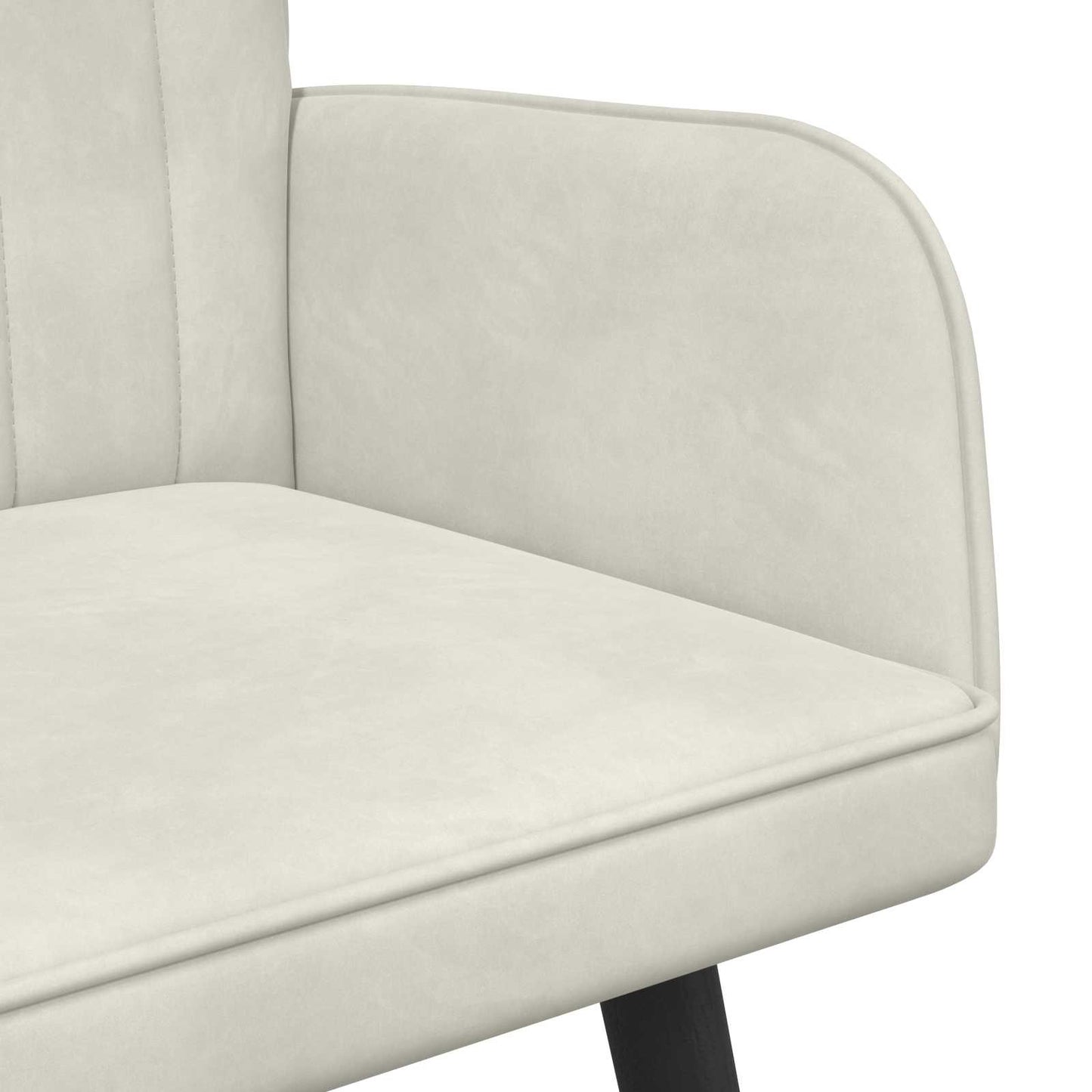 Zweisitzer Sofa Creme 115 x 61 x 87 cm Samt