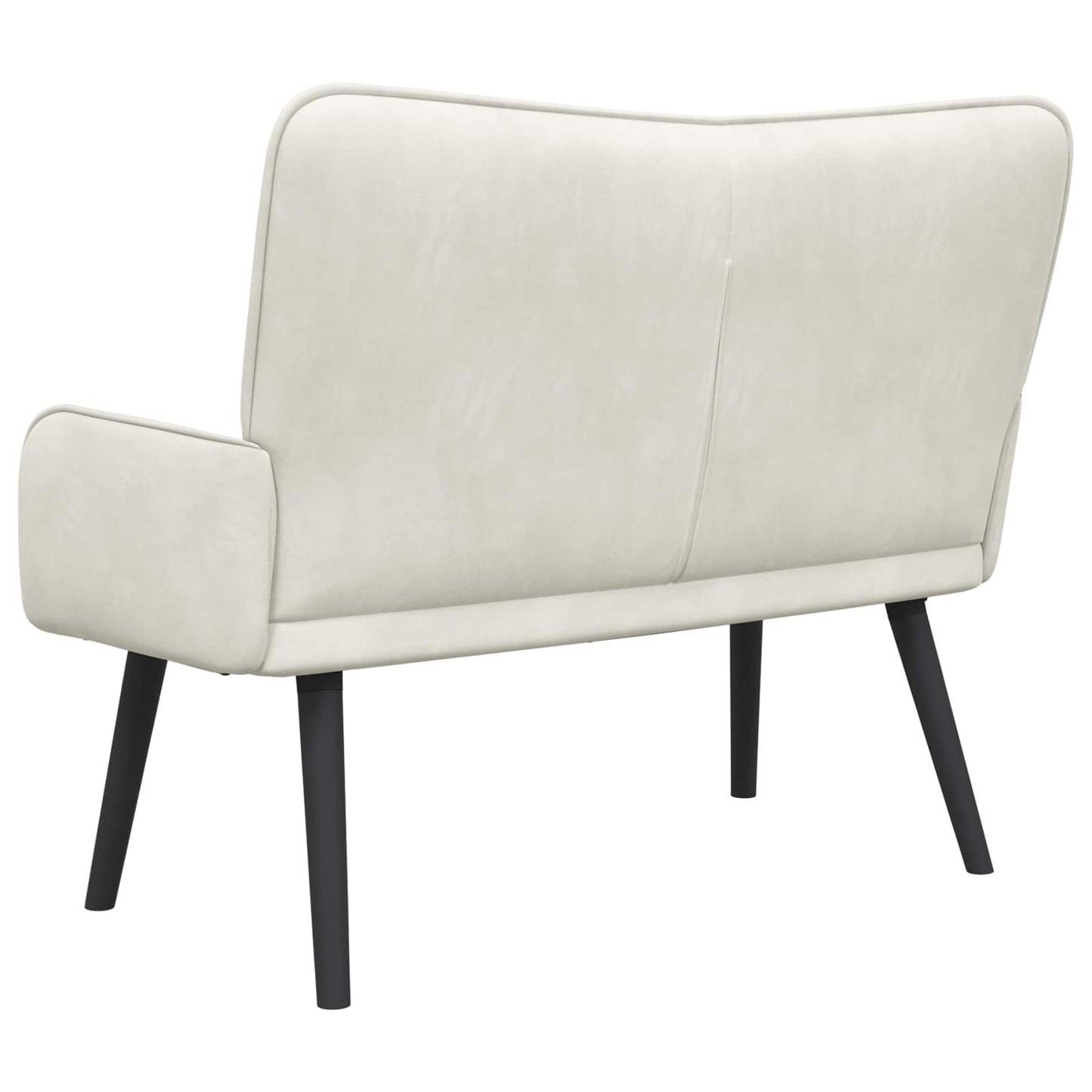 Zweisitzer Sofa Creme 115 x 61 x 87 cm Samt