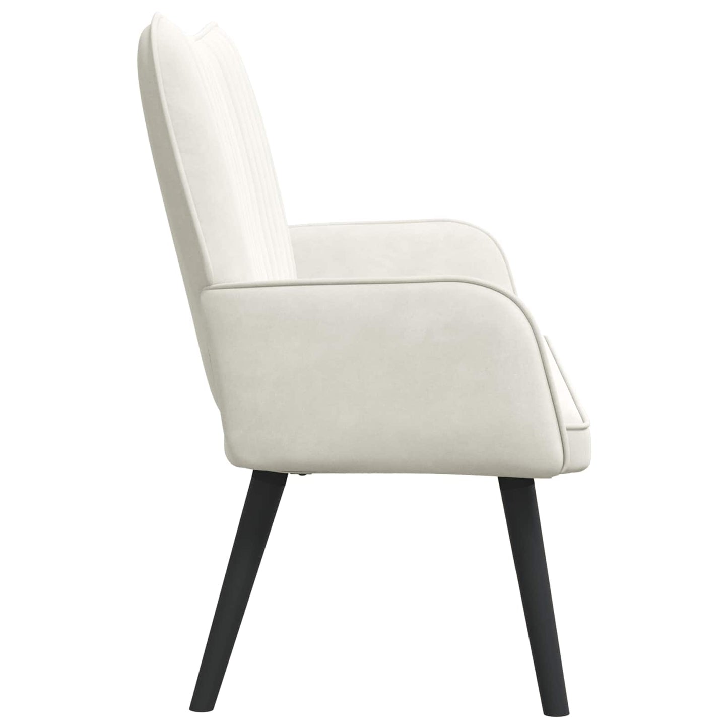Zweisitzer Sofa Creme 115 x 61 x 87 cm Samt