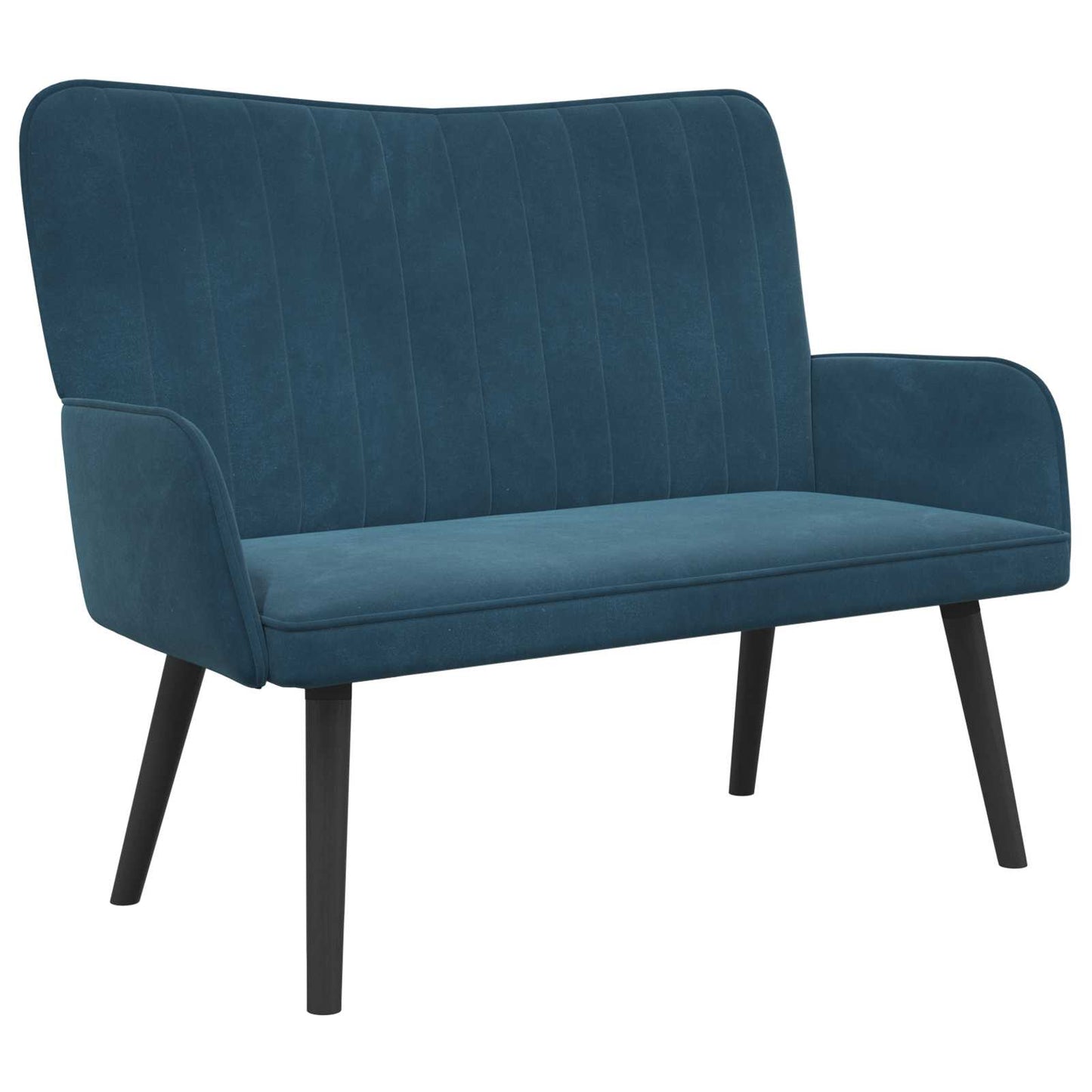 Zweisitzer Sofa Blau 115 x 61 x 87 cm Samt
