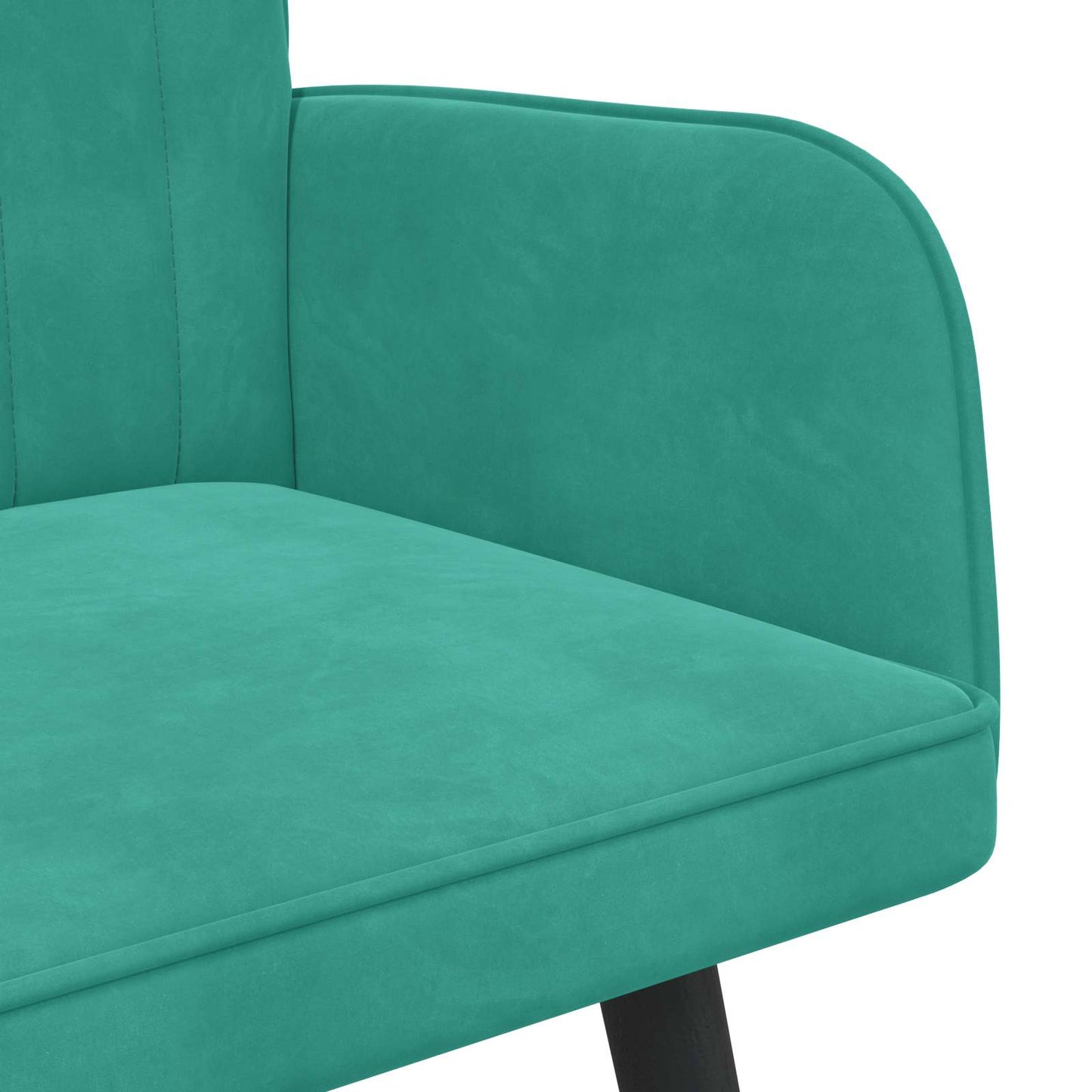 Zweisitzer Sofa Türkis 115 x 61 x 87 cm Samt