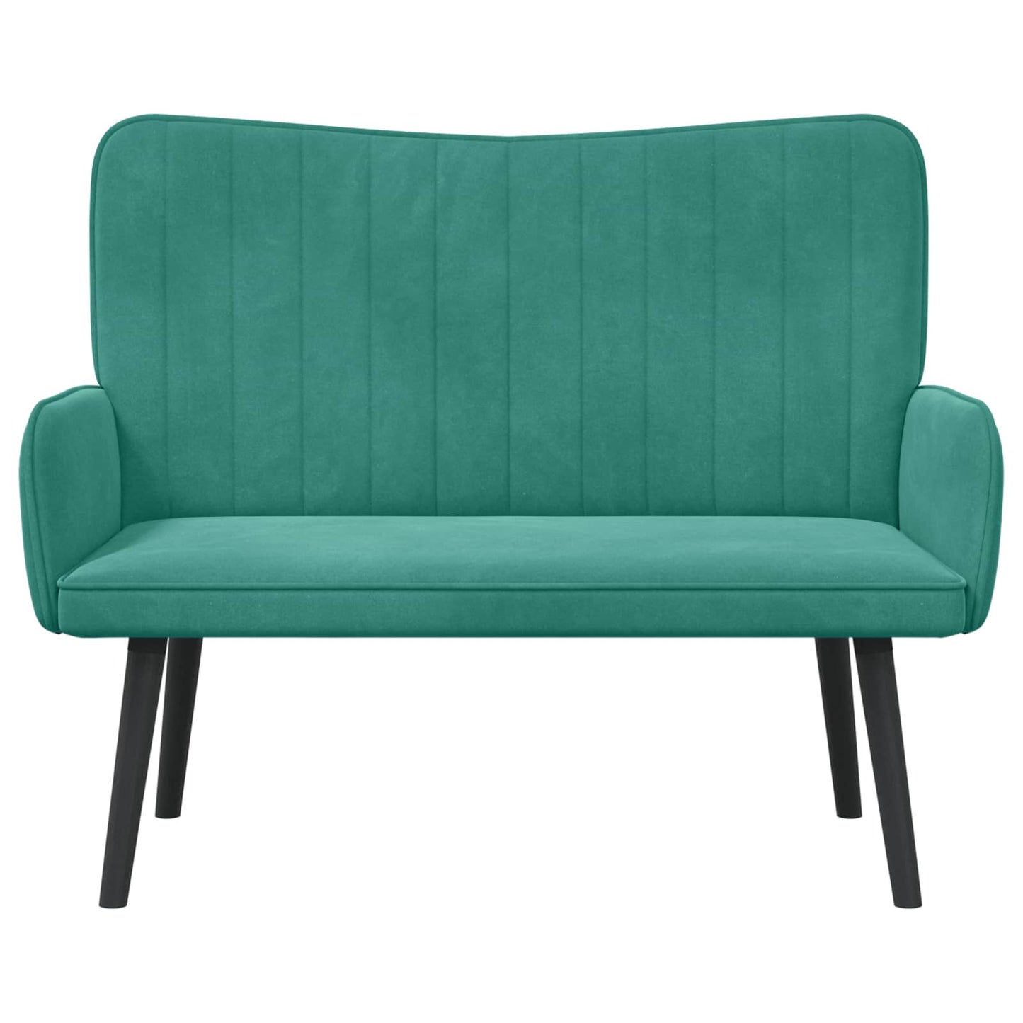 Zweisitzer Sofa Türkis 115 x 61 x 87 cm Samt