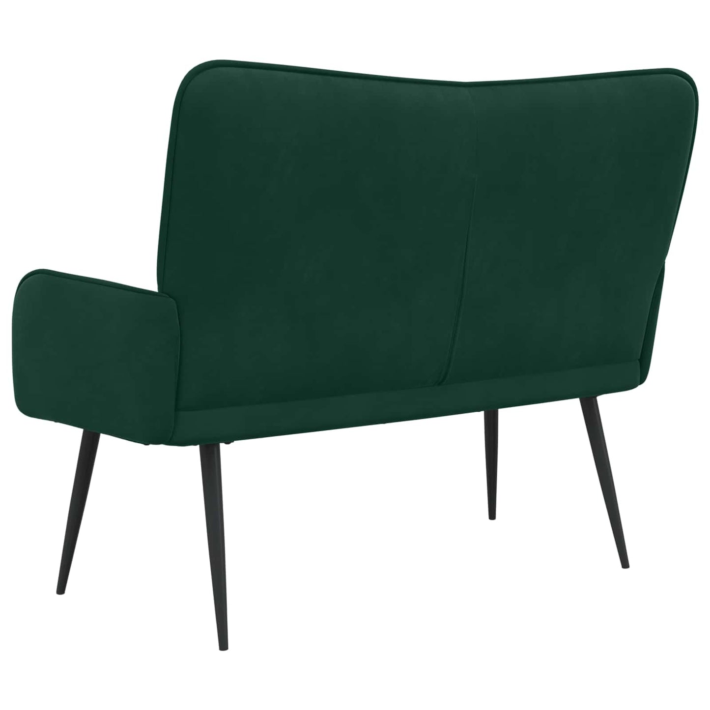 Zweisitzer Sofa Dunkelgrün 115 x 61 x 87 cm Samt
