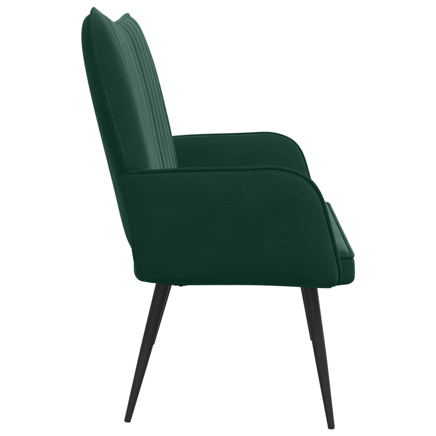 Zweisitzer Sofa Dunkelgrün 115 x 61 x 87 cm Samt