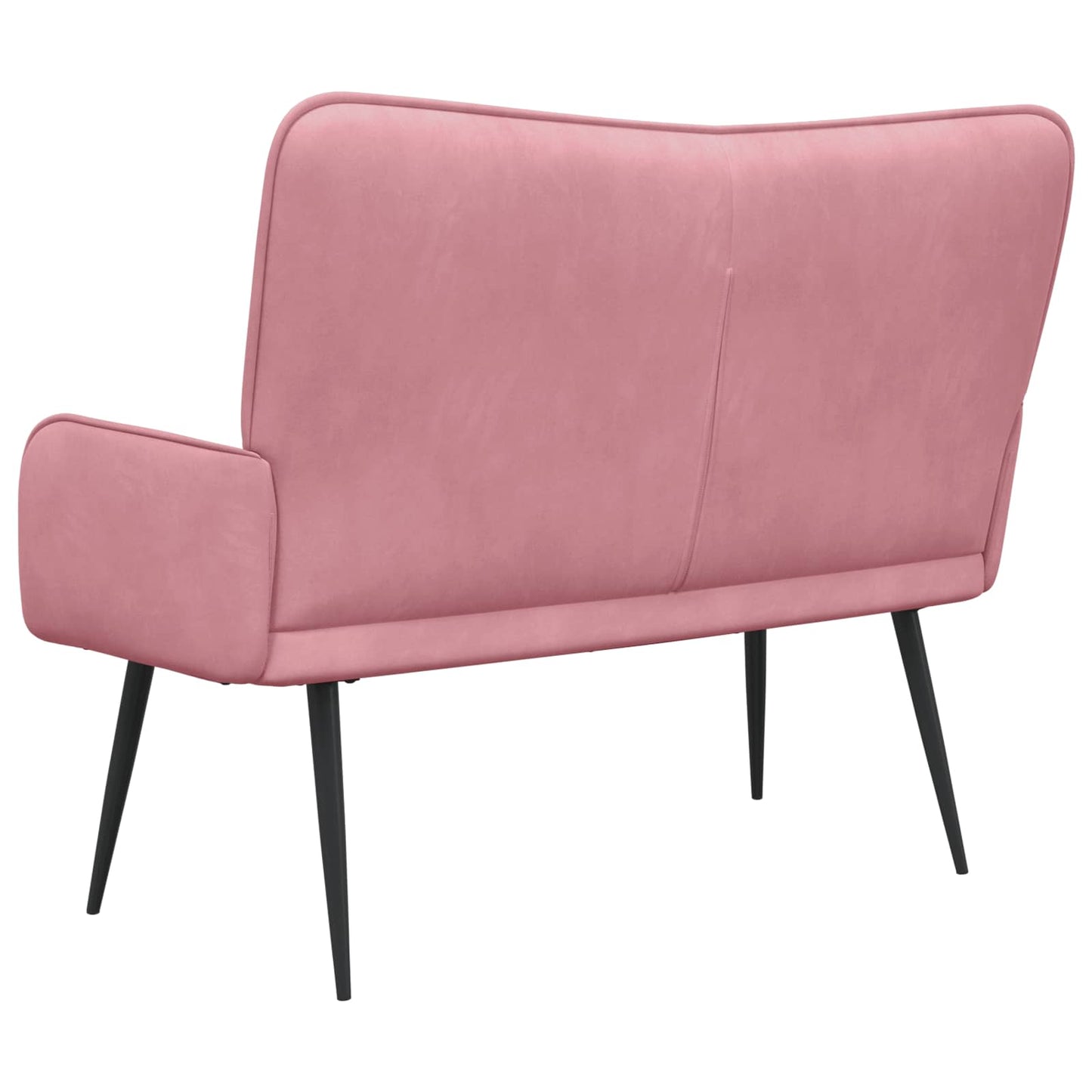 Zweisitzer Sofa Rosa 115 x 61 x 87 cm Samt
