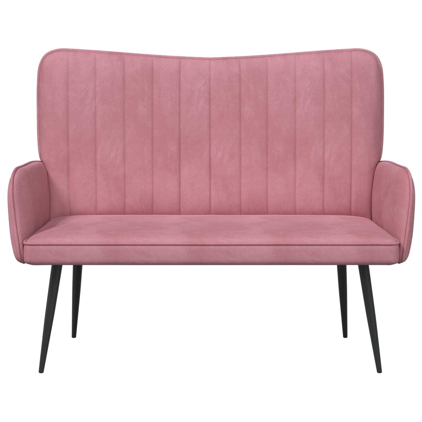 Zweisitzer Sofa Rosa 115 x 61 x 87 cm Samt