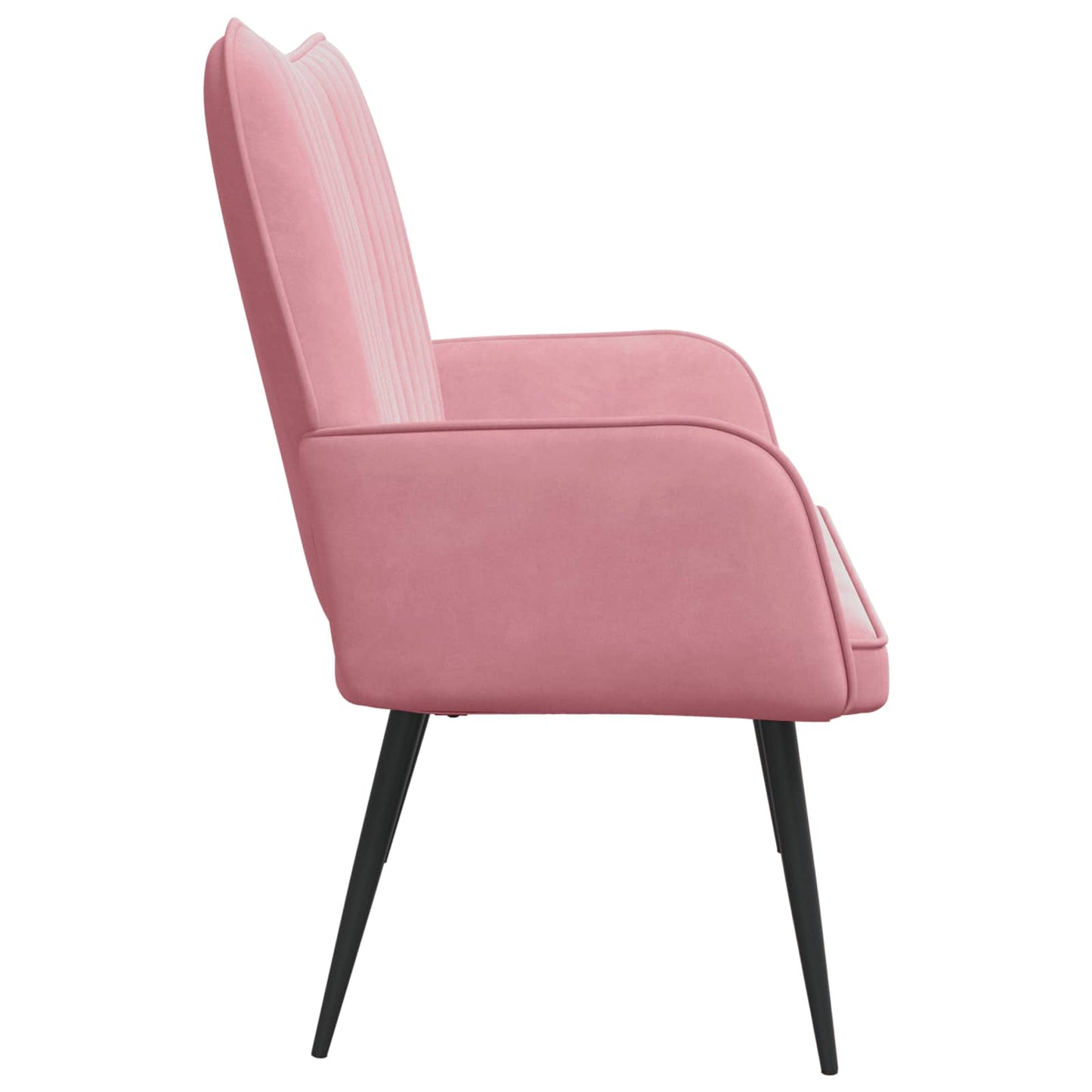 Zweisitzer Sofa Rosa 115 x 61 x 87 cm Samt