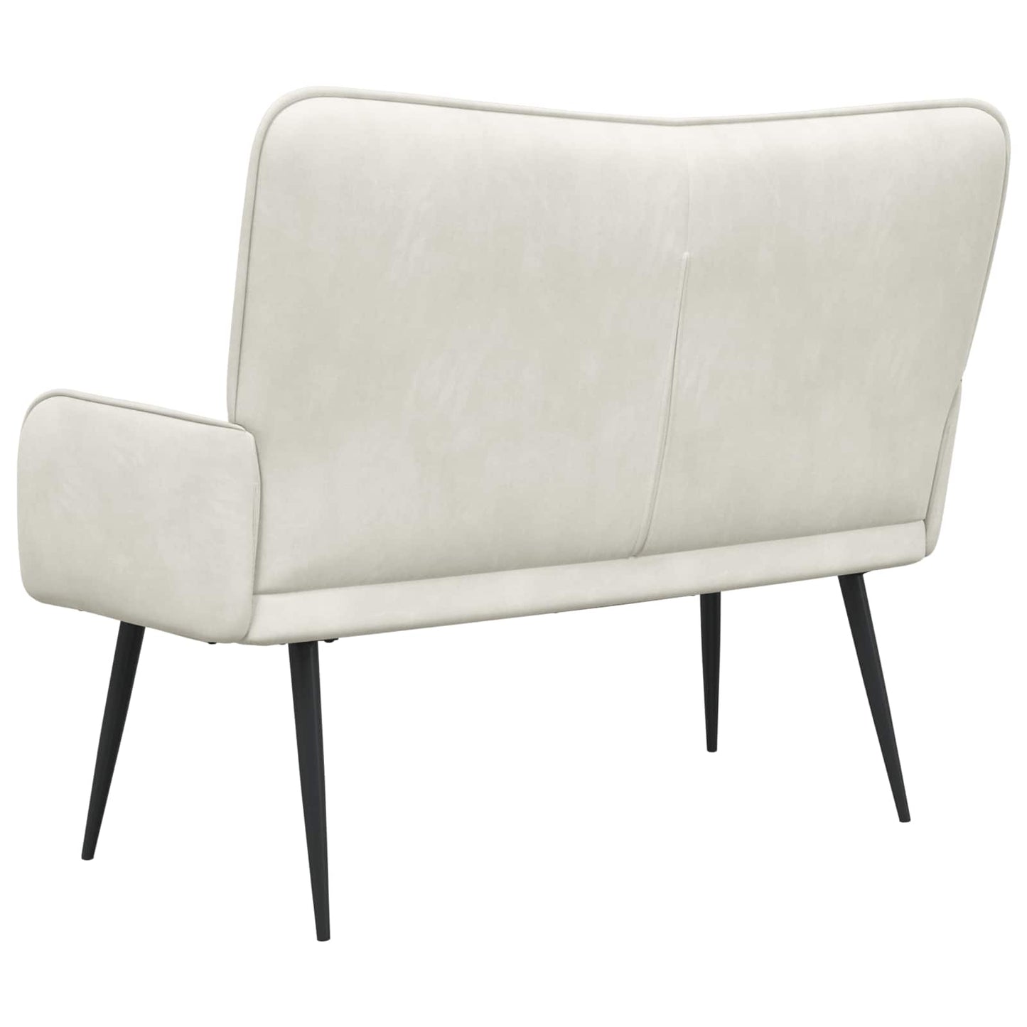 Zweisitzer Sofa Creme 115 x 61 x 87 cm Samt