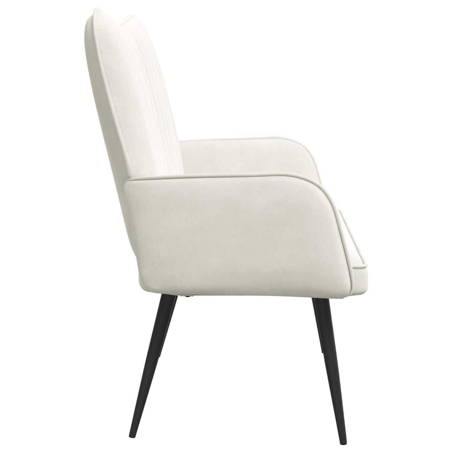 Zweisitzer Sofa Creme 115 x 61 x 87 cm Samt