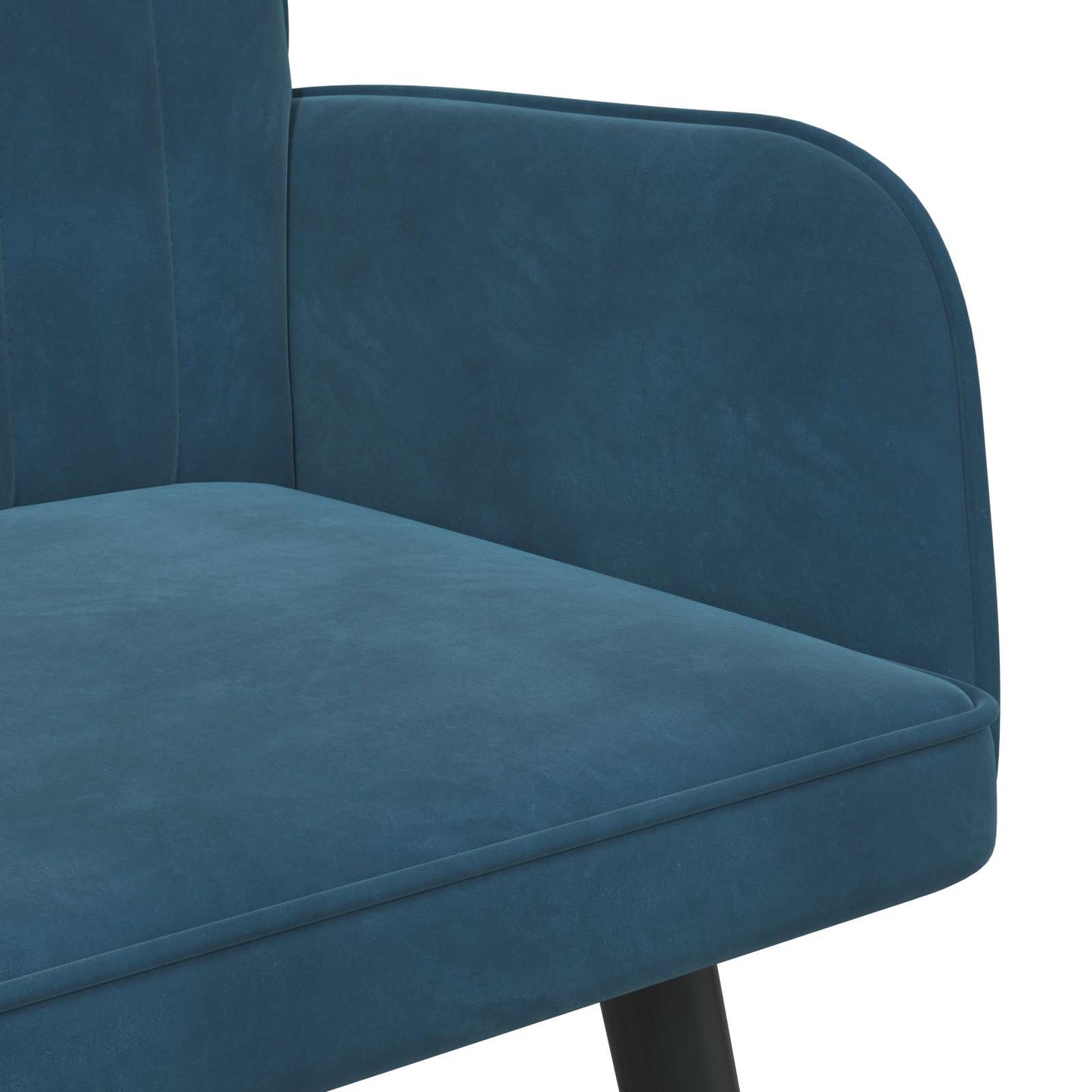 Zweisitzer Sofa Blau 115 x 61 x 87 cm Samt