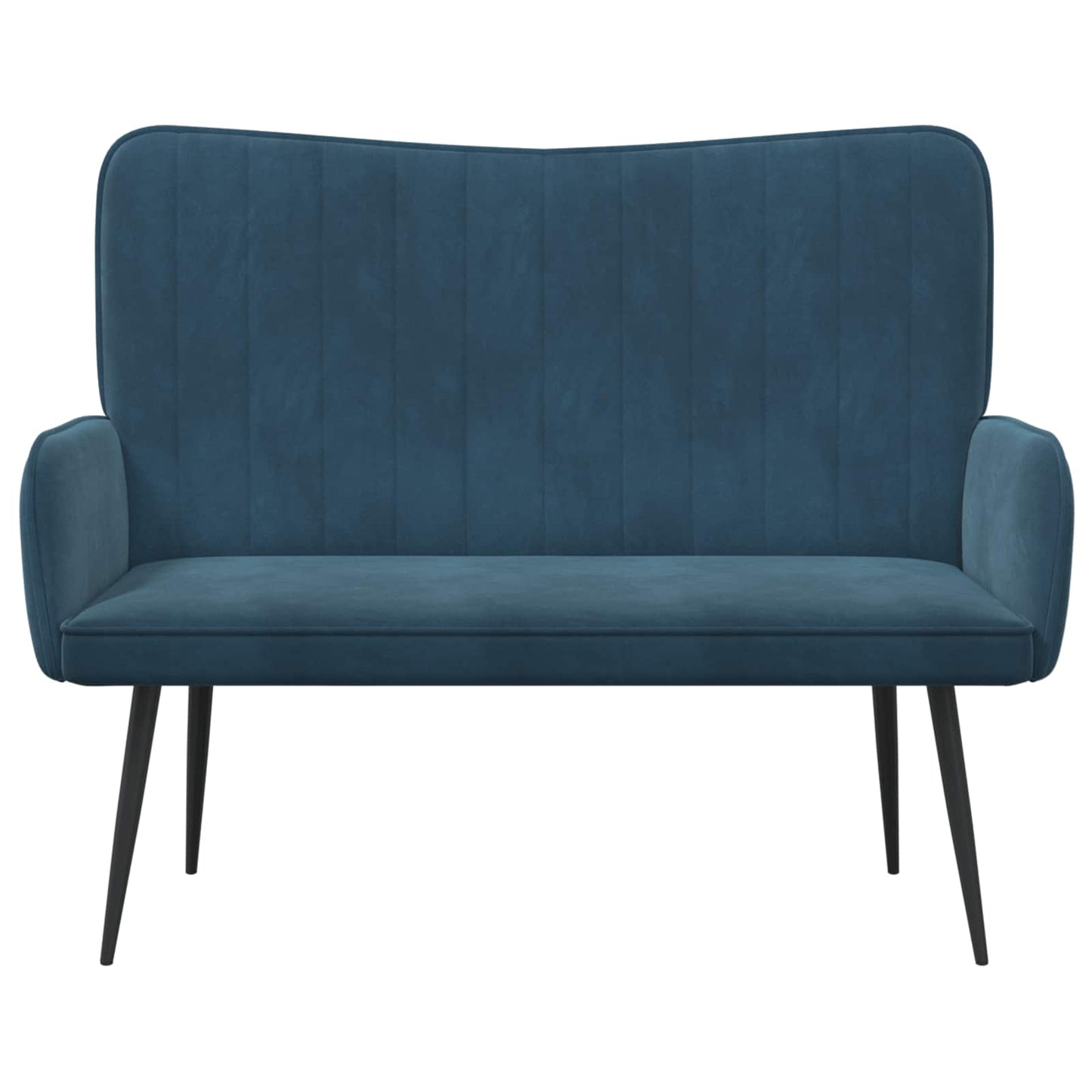 Zweisitzer Sofa Blau 115 x 61 x 87 cm Samt