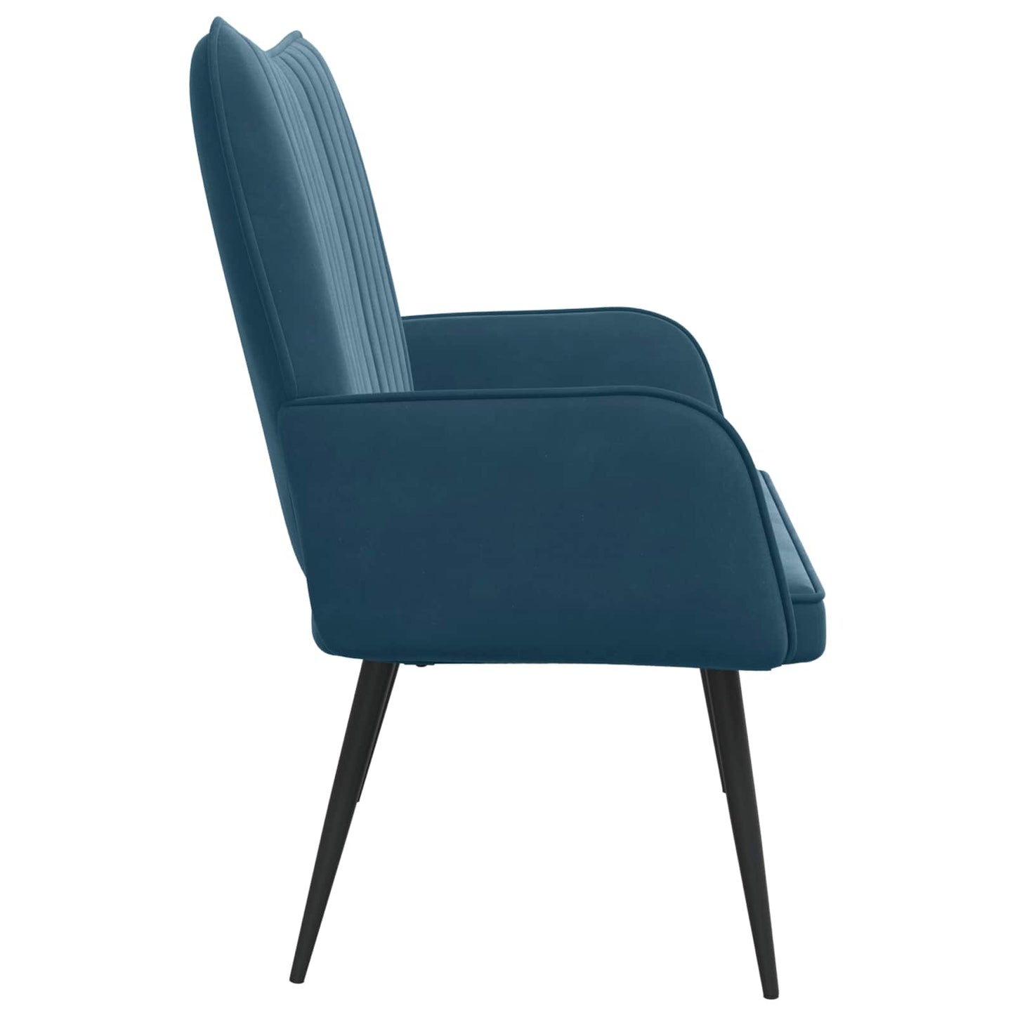 Zweisitzer Sofa Blau 115 x 61 x 87 cm Samt