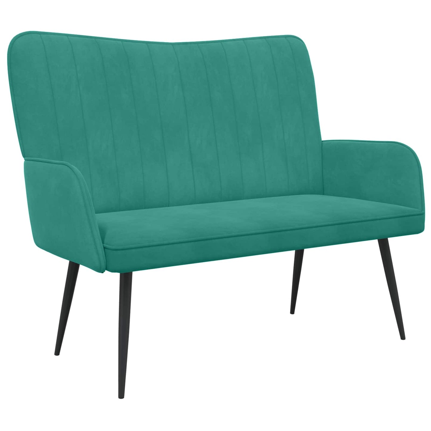 Zweisitzer Sofa Türkis 115 x 61 x 87 cm Samt