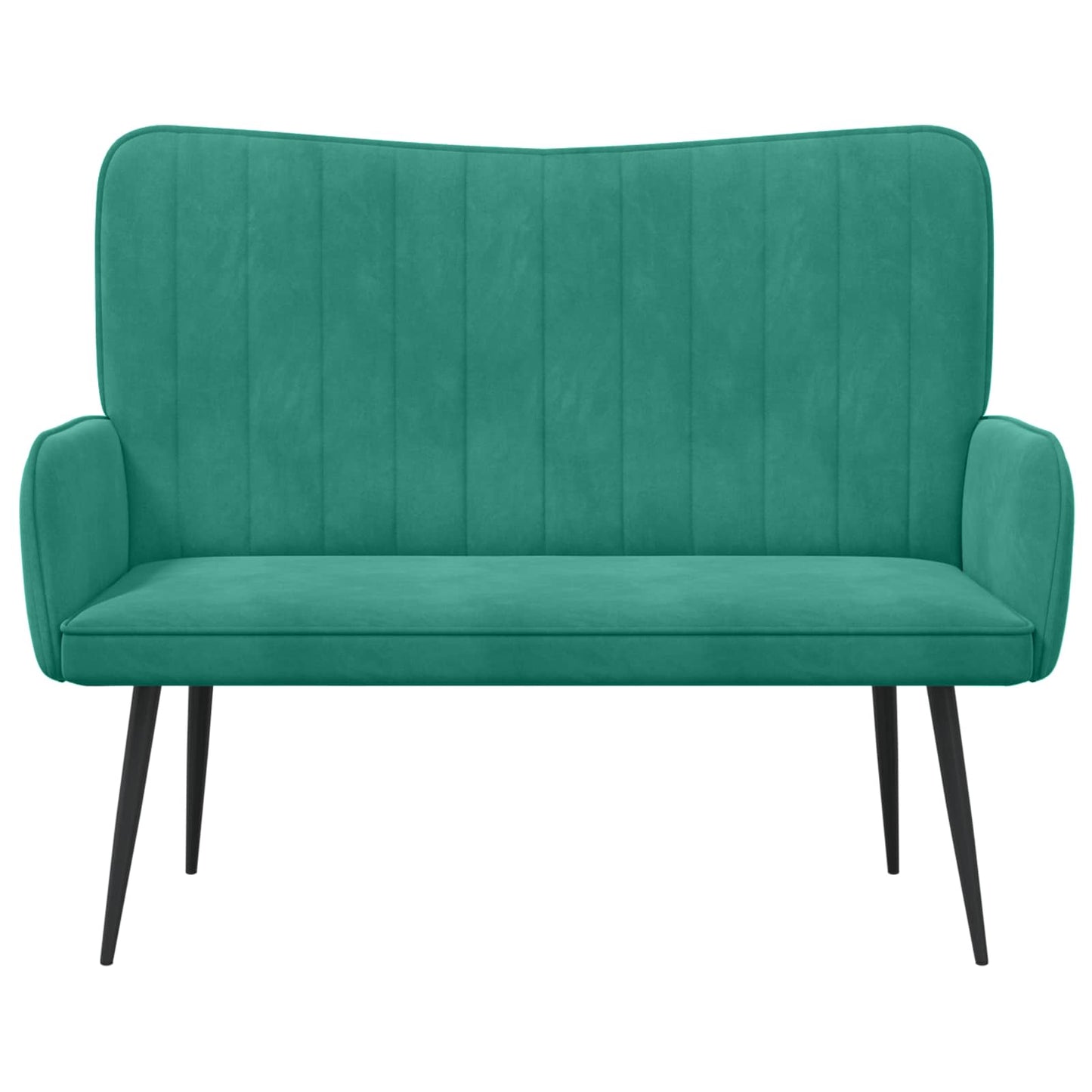 Zweisitzer Sofa Türkis 115 x 61 x 87 cm Samt