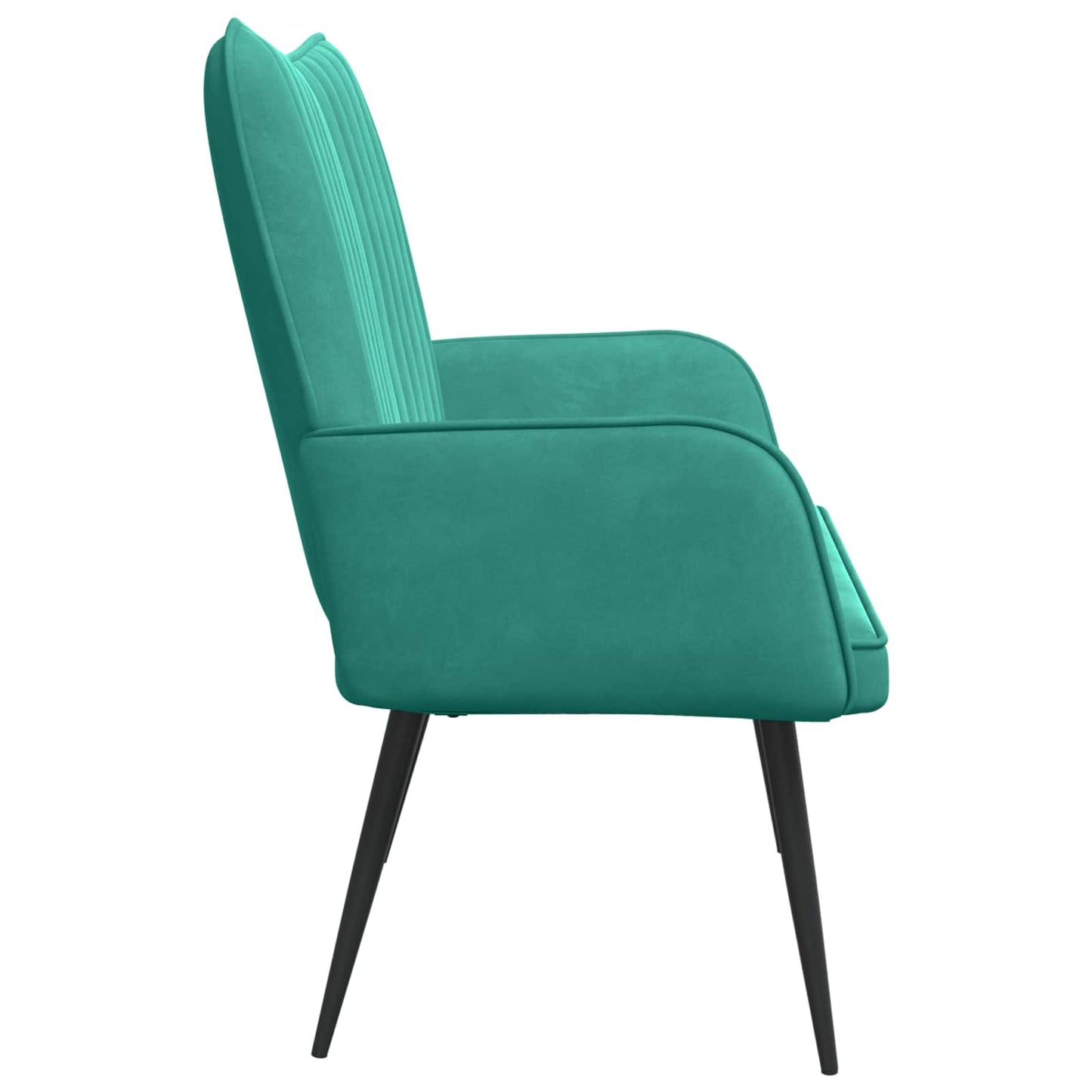 Zweisitzer Sofa Türkis 115 x 61 x 87 cm Samt