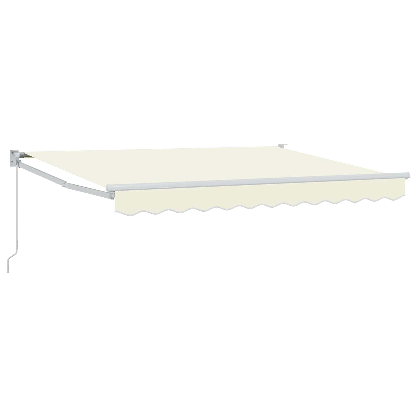 Einziehbare Markise Creme 3 x 2 m Polyester mit PU-Beschichtung